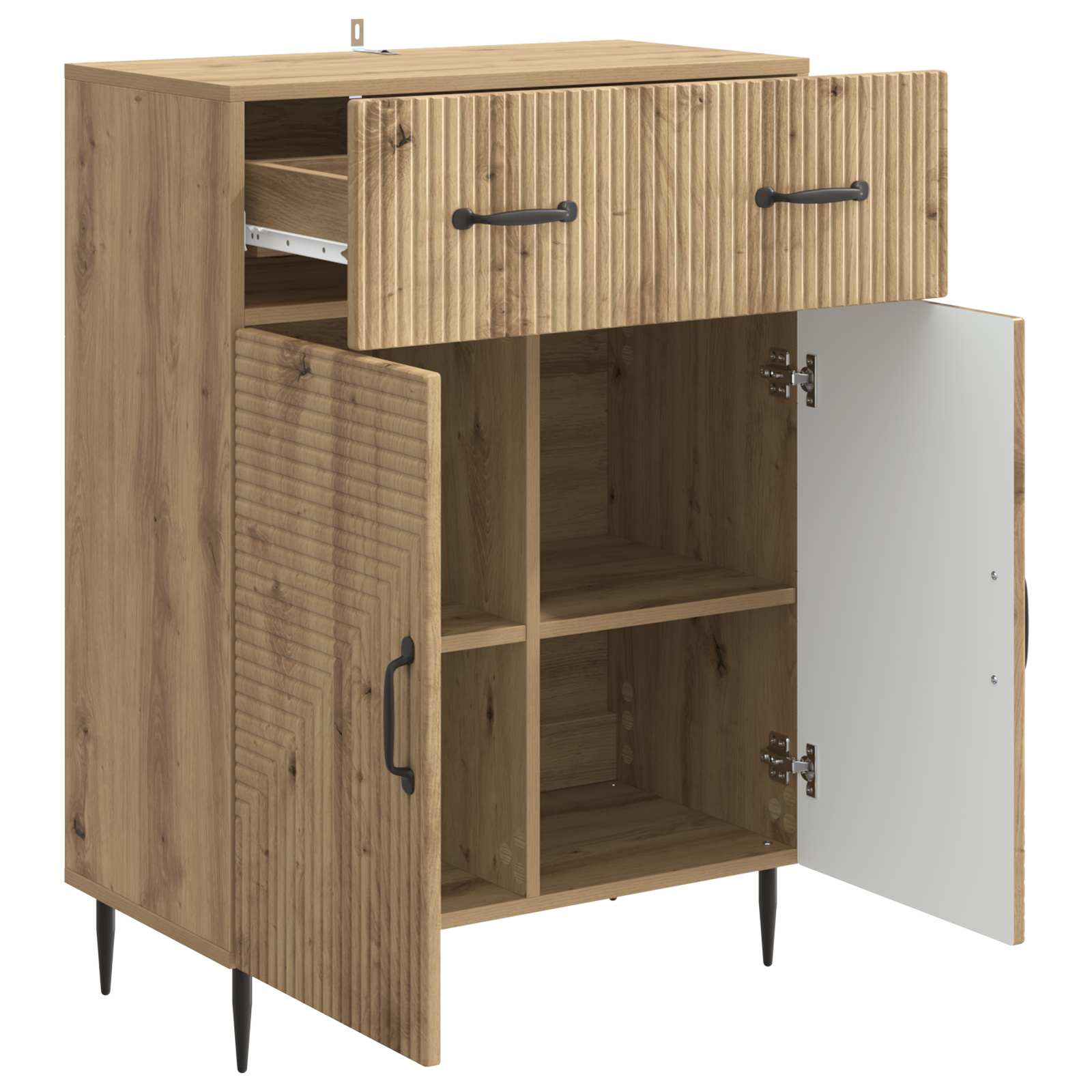 Buffet Chêne artisanal 66 x 34,5 x 89,5 cm Bois d'ingénierie - XIOS
