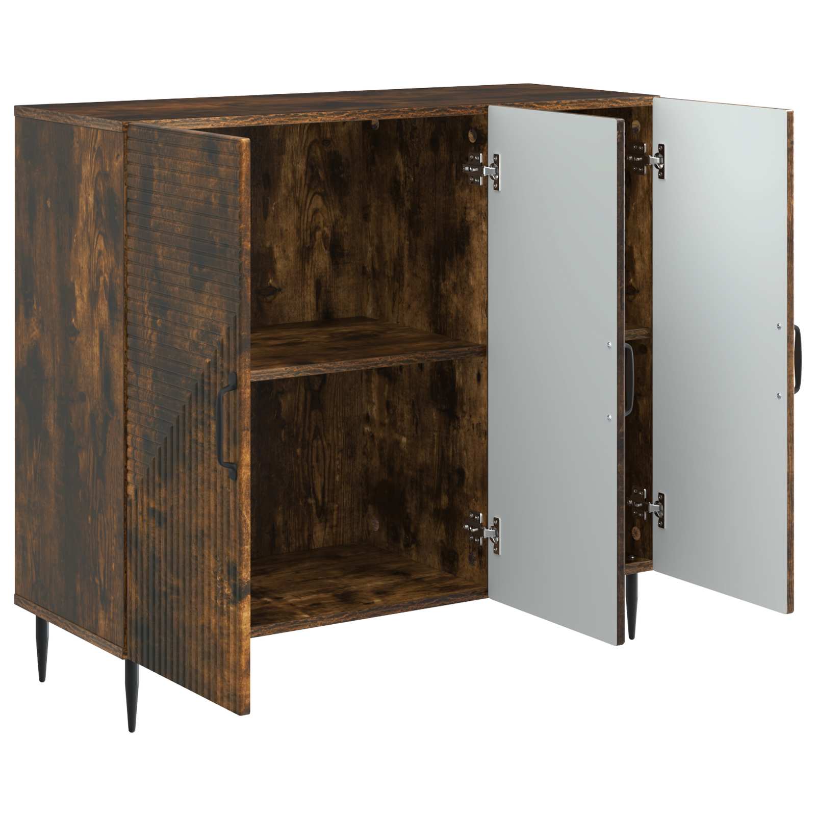 Buffet Chêne fumé 89 x 34,5 x 80 cm Bois d'ingénierie - XIOS