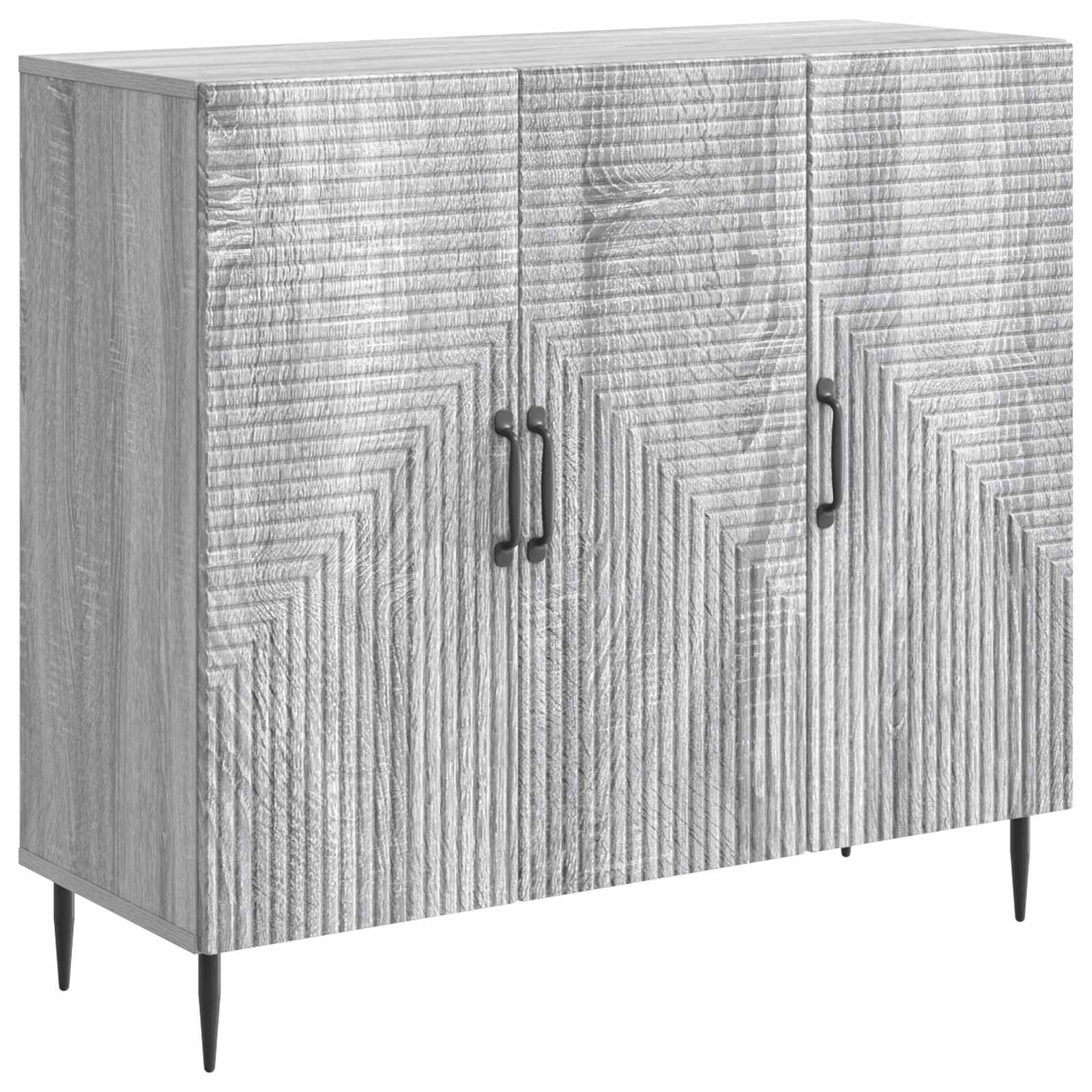 Buffet Sonoma gris 89 x 34,5 x 80 cm Bois d'ingénierie - XIOS