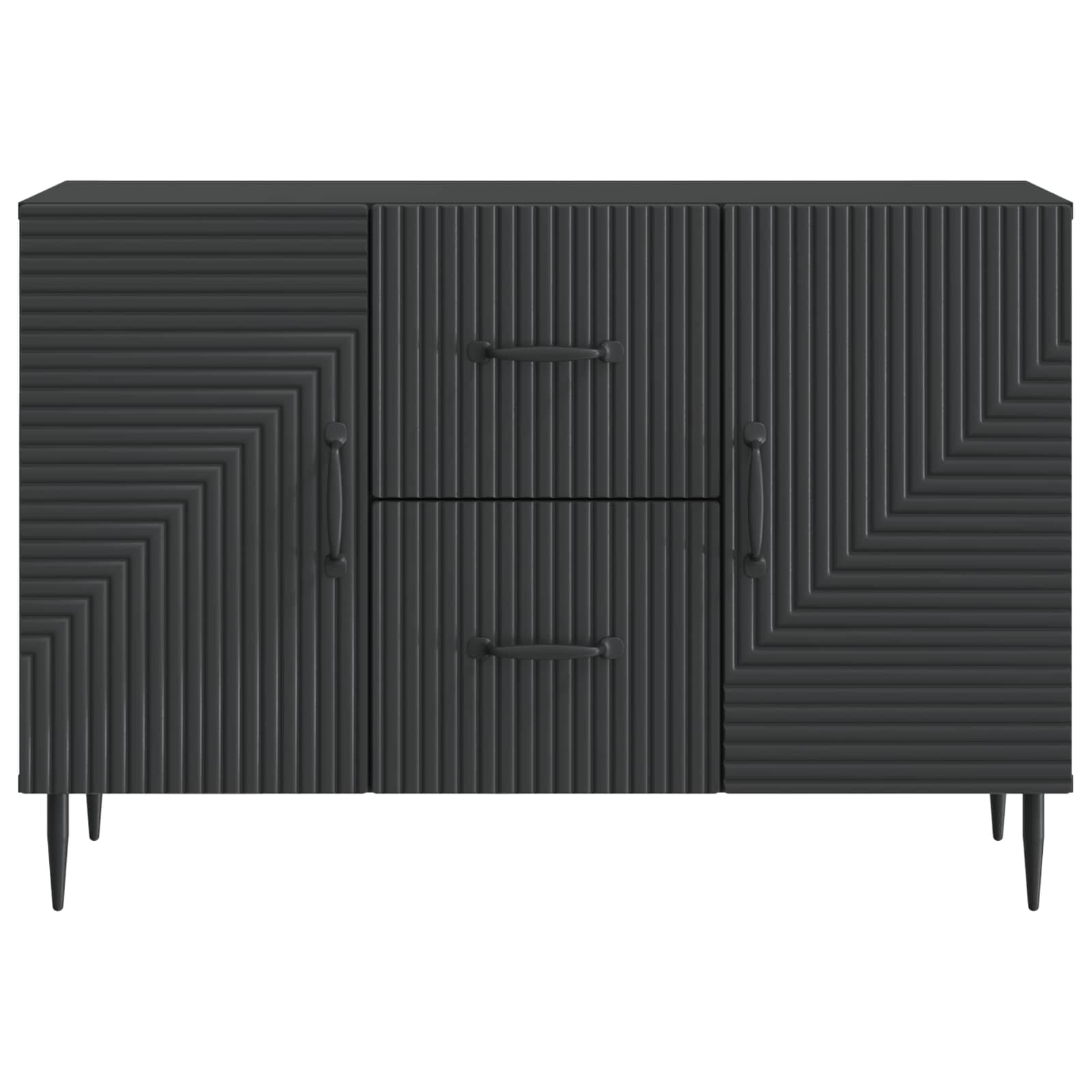 Buffet avec tiroir Noir 89 x 34,5 x 60 cm Bois d'ingénierie - XIOS