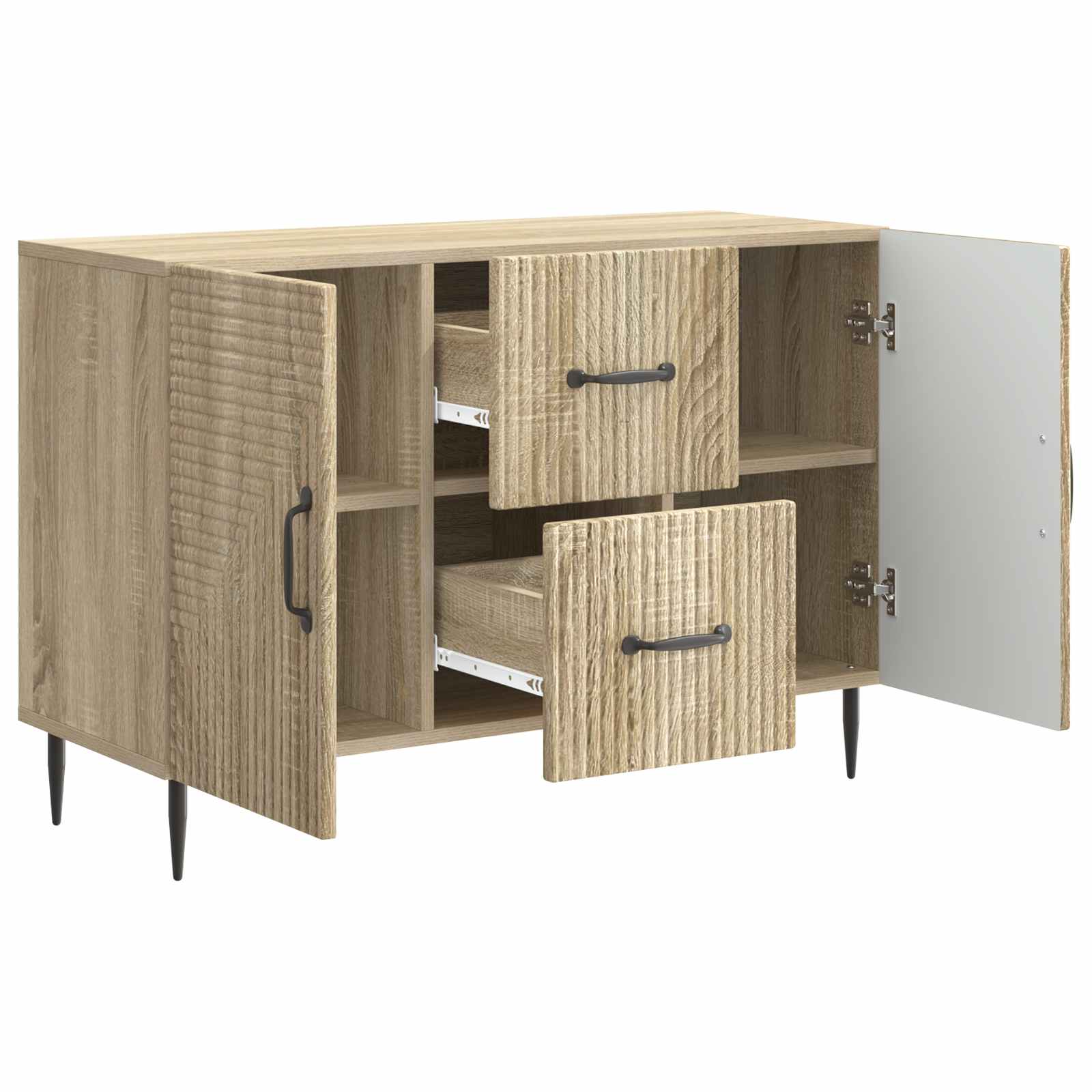 Buffet Chêne Sonoma 89 x 34,5 x 60 cm Bois d'ingénierie - XIOS