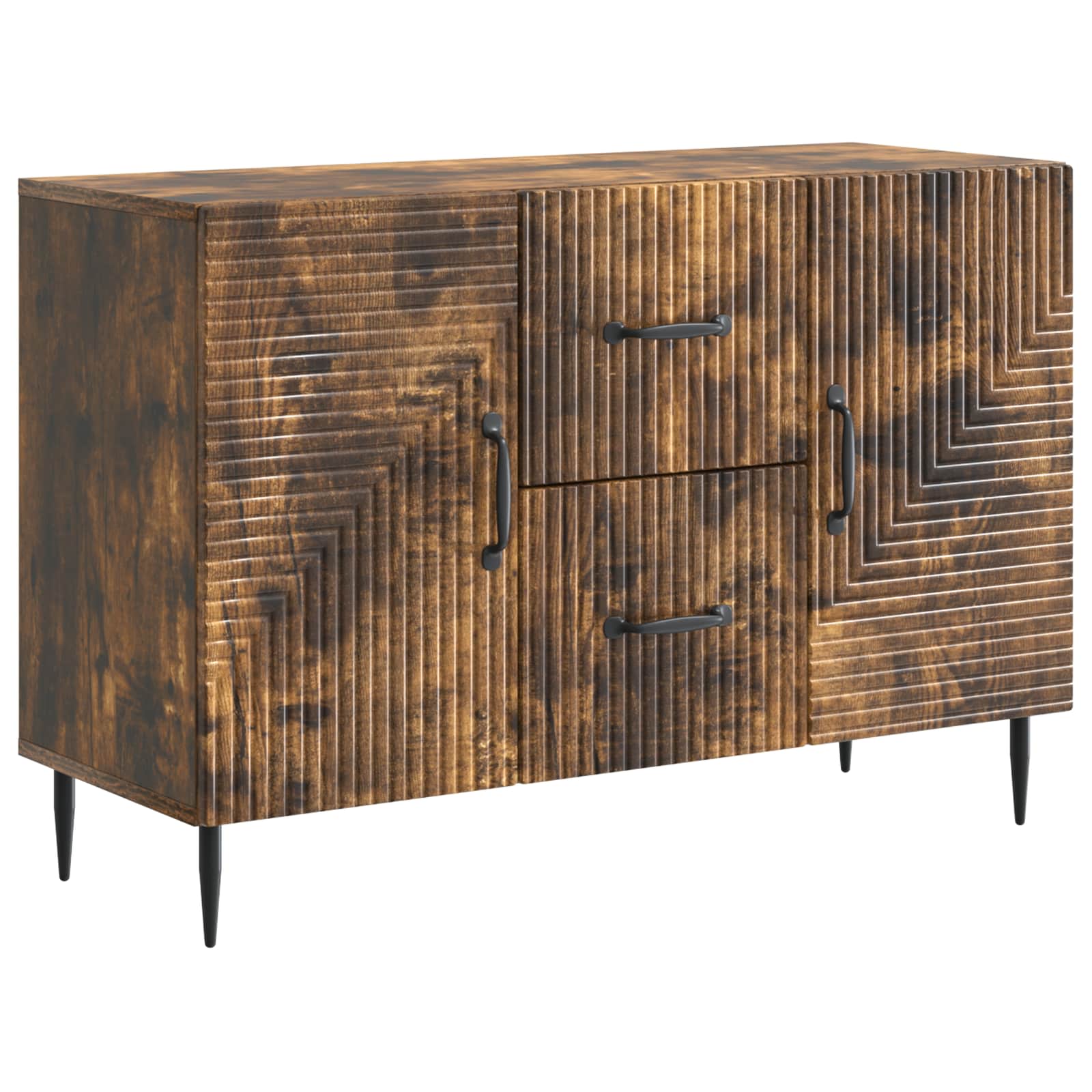 Buffet Chêne fumé 89 x 34,5 x 60 cm Bois d'ingénierie - XIOS