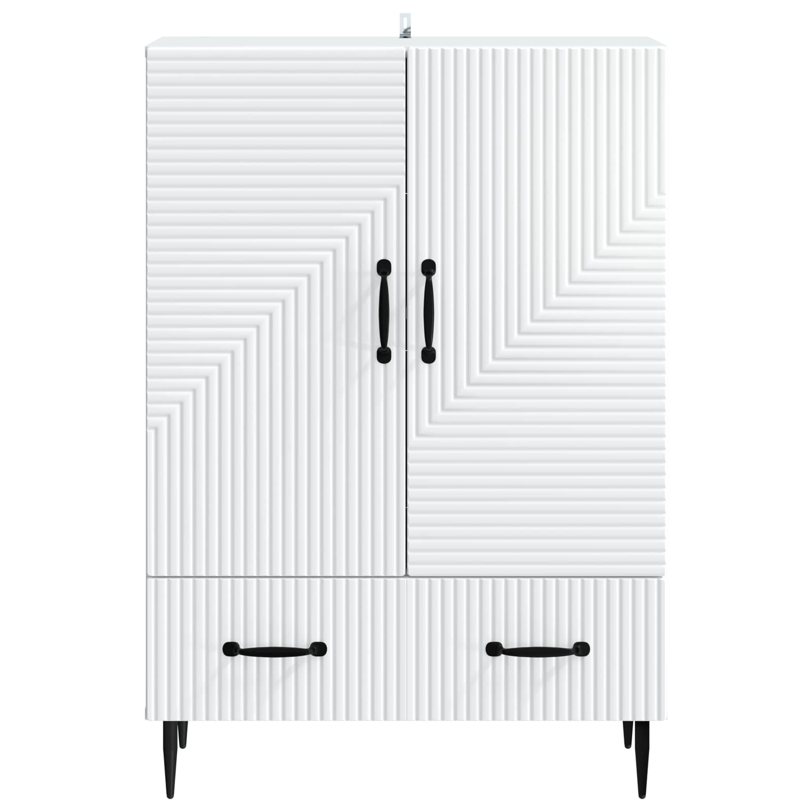 Buffet avec tiroir Blanc 66 x 34,5 x 95 cm Bois d'ingénierie - XIOS
