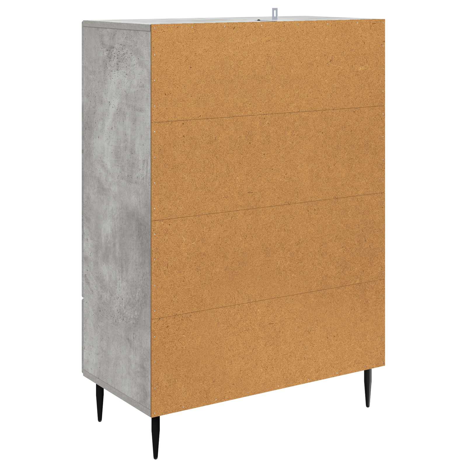 Buffet Gris béton 66 x 34,5 x 95 cm Bois d'ingénierie - XIOS