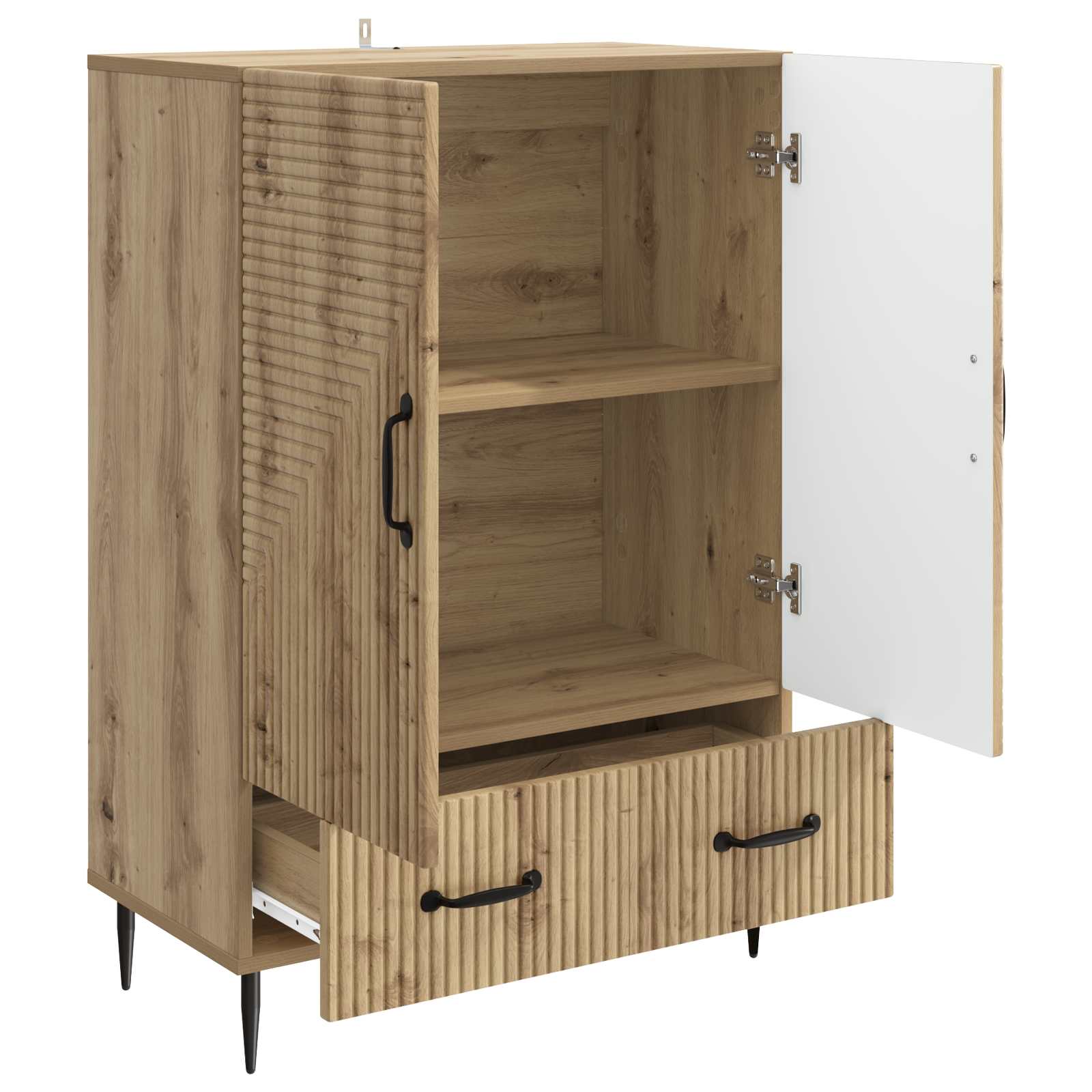 Buffet Chêne artisanal 66 x 34,5 x 95 cm Bois d'ingénierie - XIOS