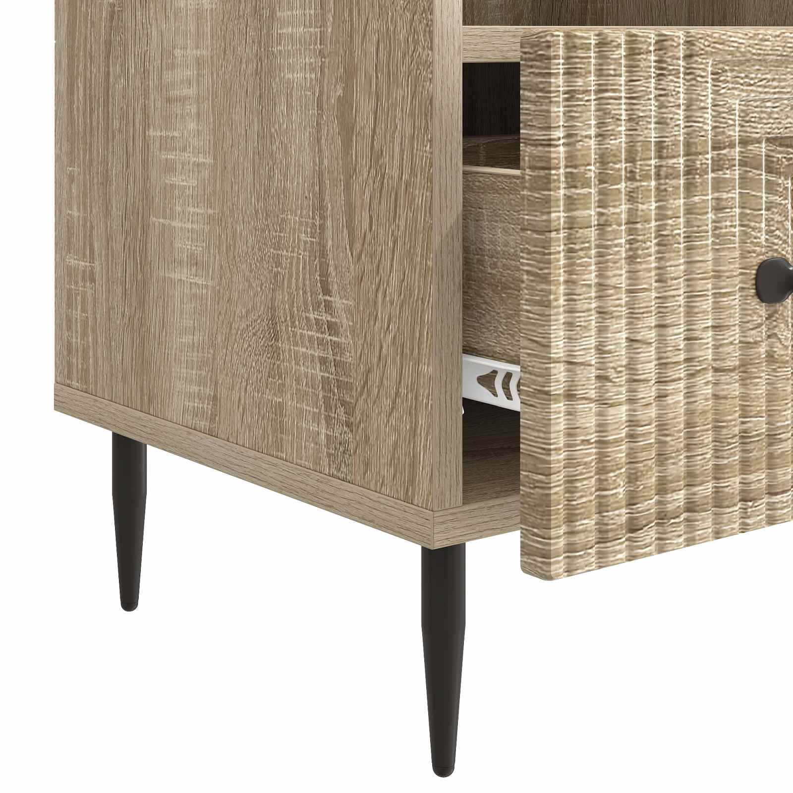 Meuble TV Chêne Sonoma 102 x 34,5 x 50 cm Bois d'ingénierie - XIOS