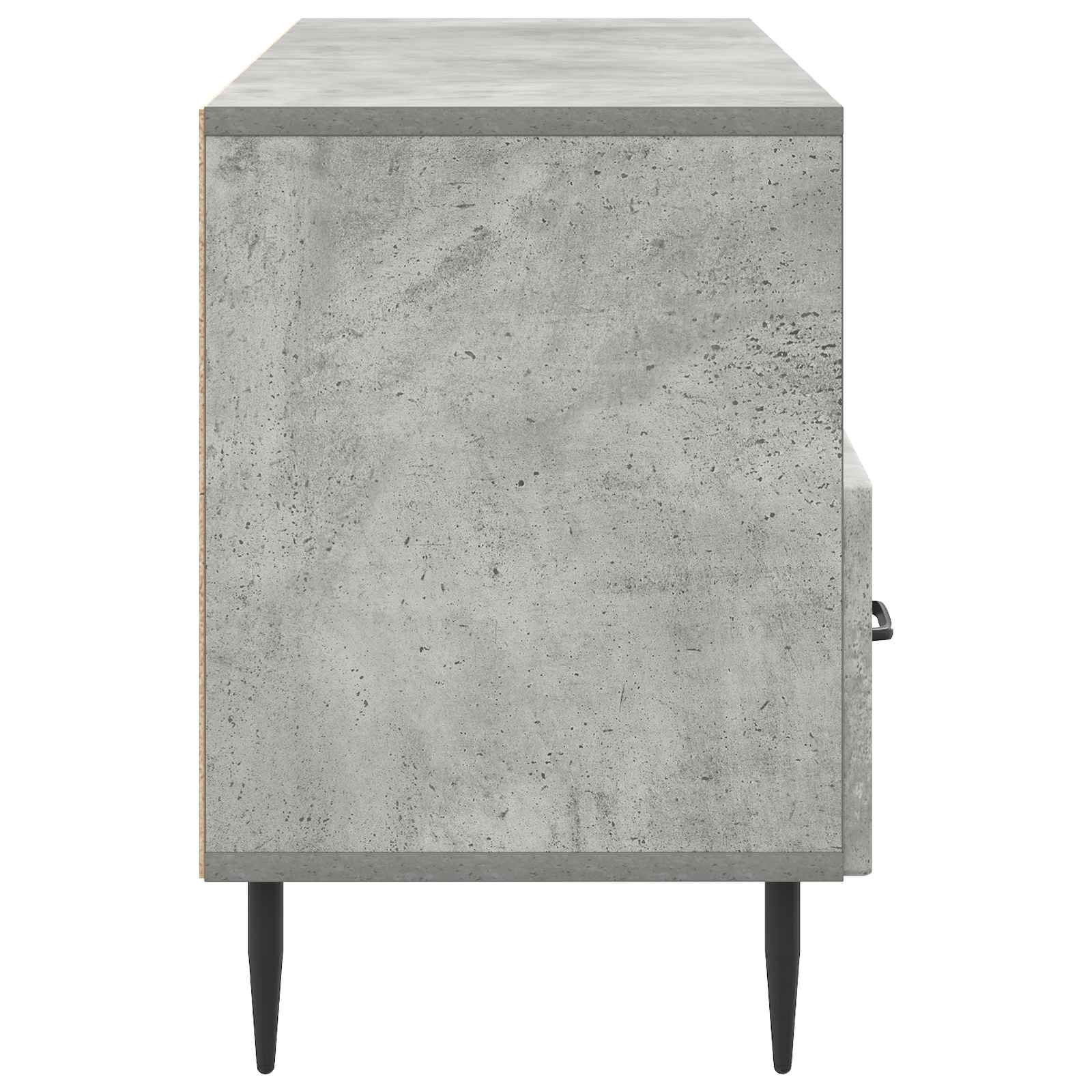 Meuble TV Gris béton 102 x 34,5 x 50 cm Bois d'ingénierie - XIOS