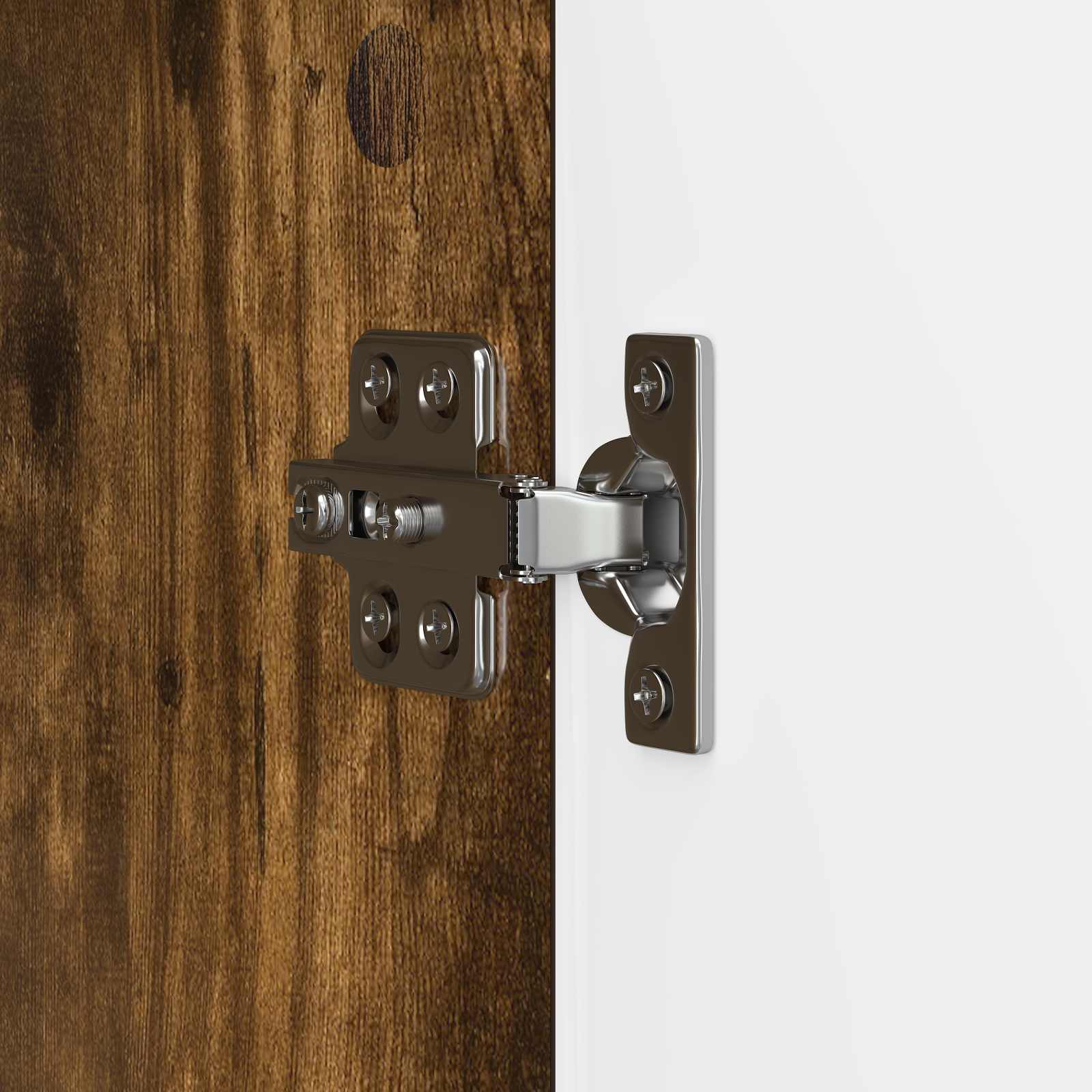 Meuble TV Chêne fumé 102 x 34,5 x 50 cm Bois d'ingénierie - XIOS