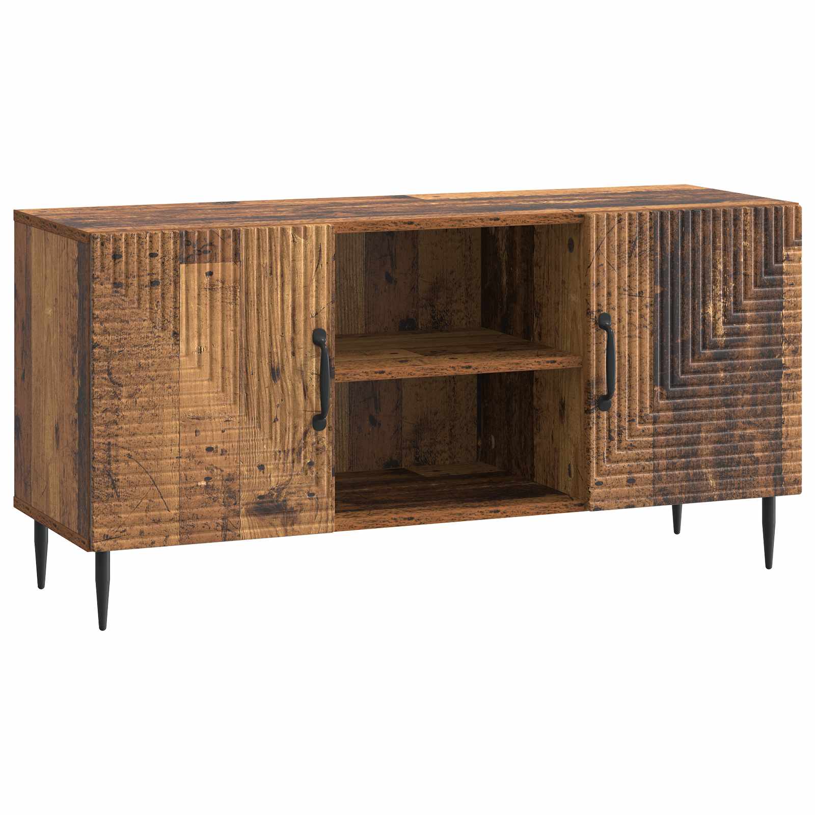 Meuble TV Bois ancien 102 x 34,5 x 50 cm Bois d'ingénierie - XIOS