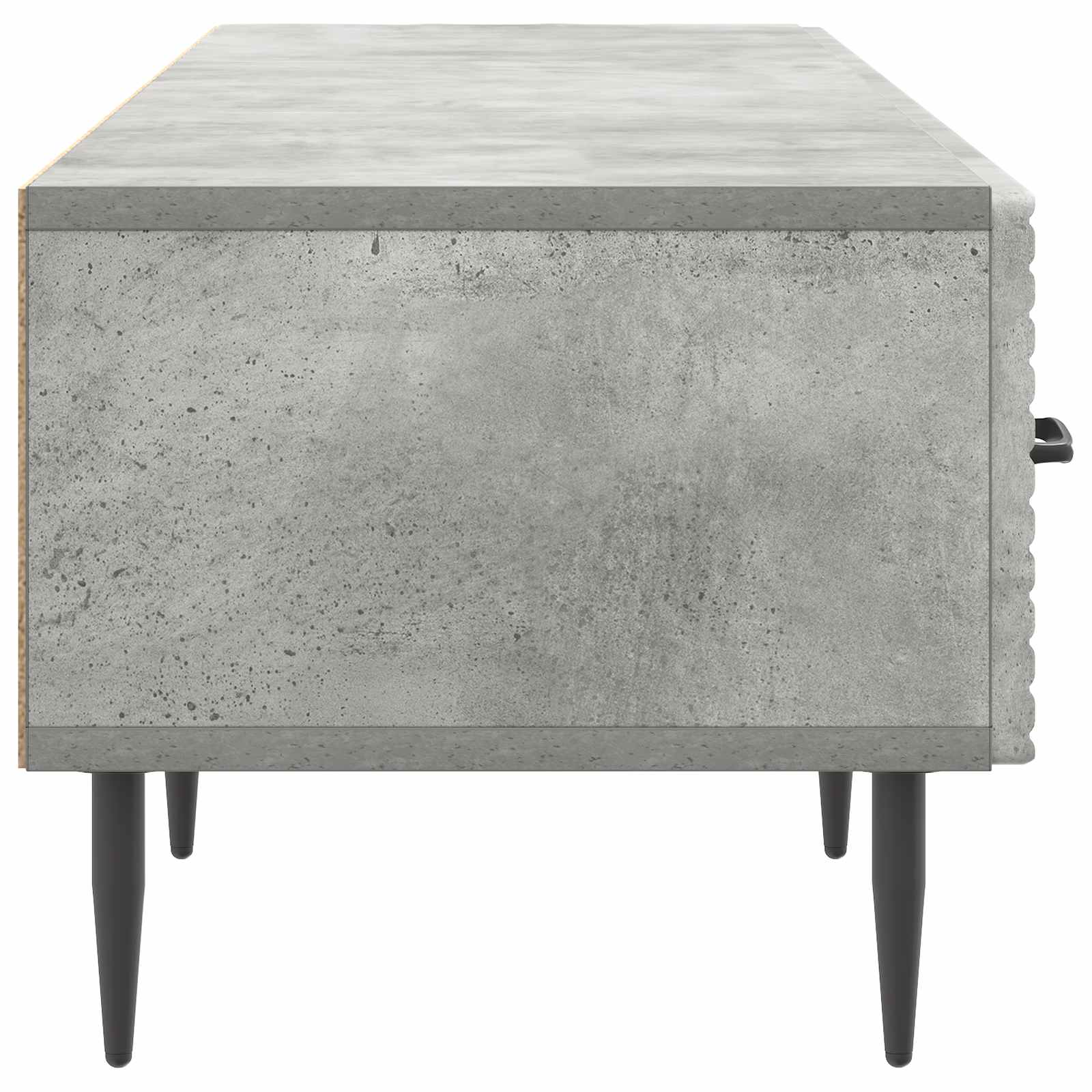 Meuble TV Gris béton 147 x 34,5 x 30 cm Bois d'ingénierie - XIOS