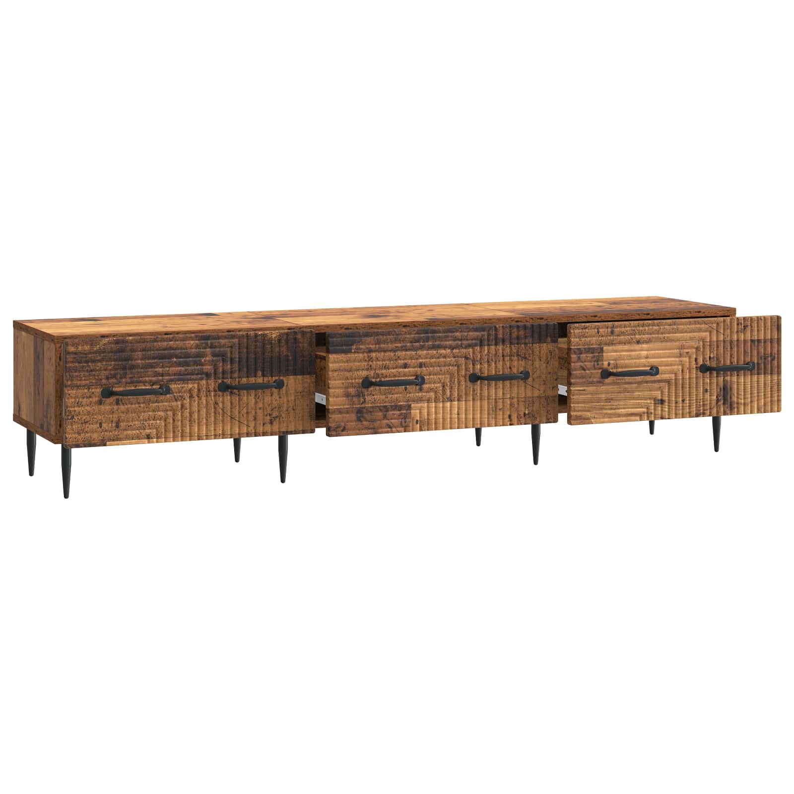 Meuble TV Bois ancien 147 x 34,5 x 30 cm Bois d'ingénierie - XIOS