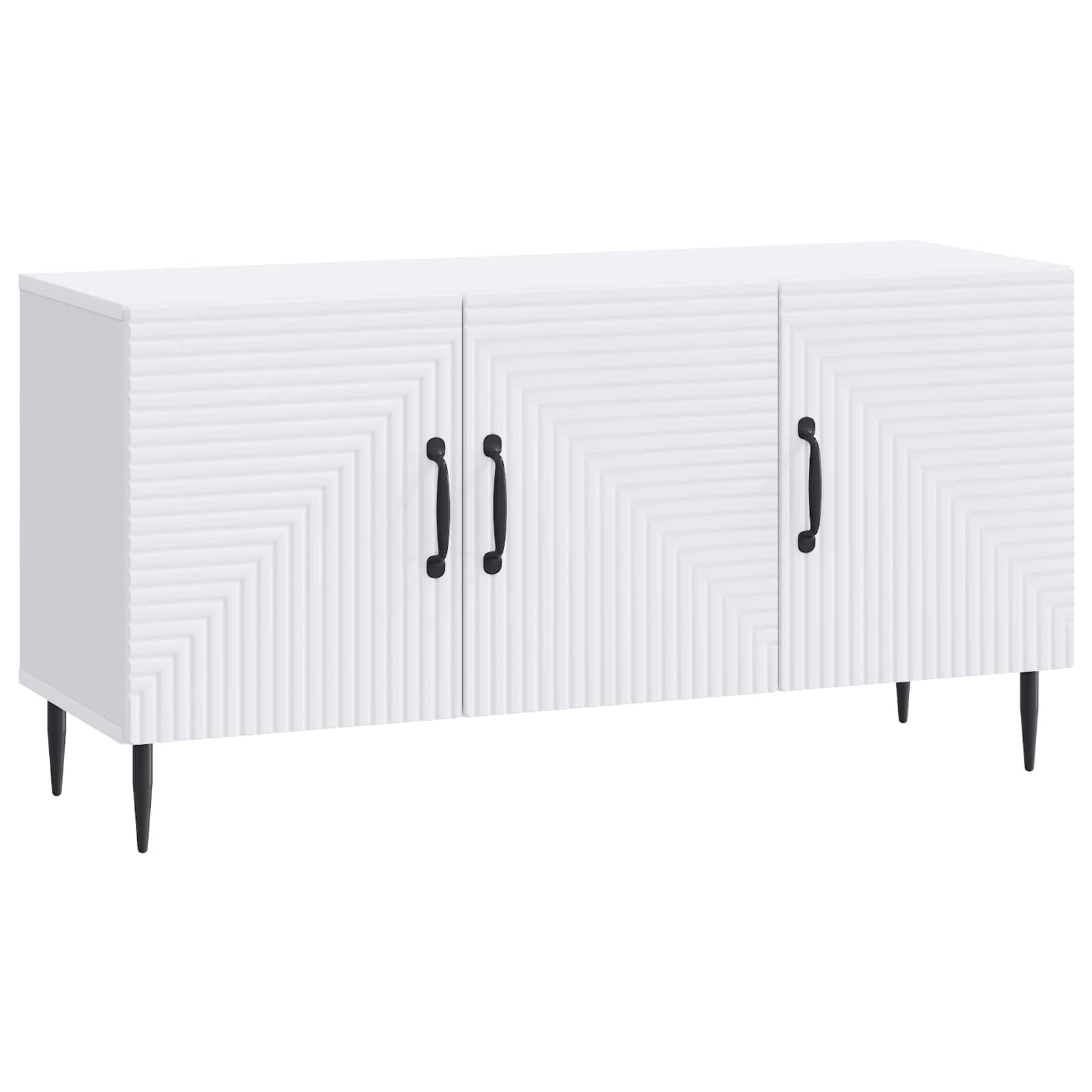 Meuble TV Blanc 99 x 34,5 x 50 cm Bois d'ingénierie - XIOS
