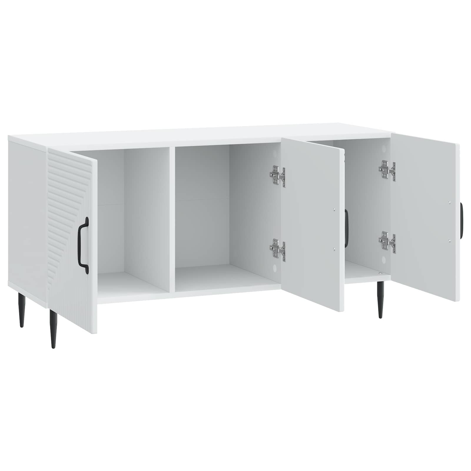 Meuble TV Blanc 99 x 34,5 x 50 cm Bois d'ingénierie - XIOS