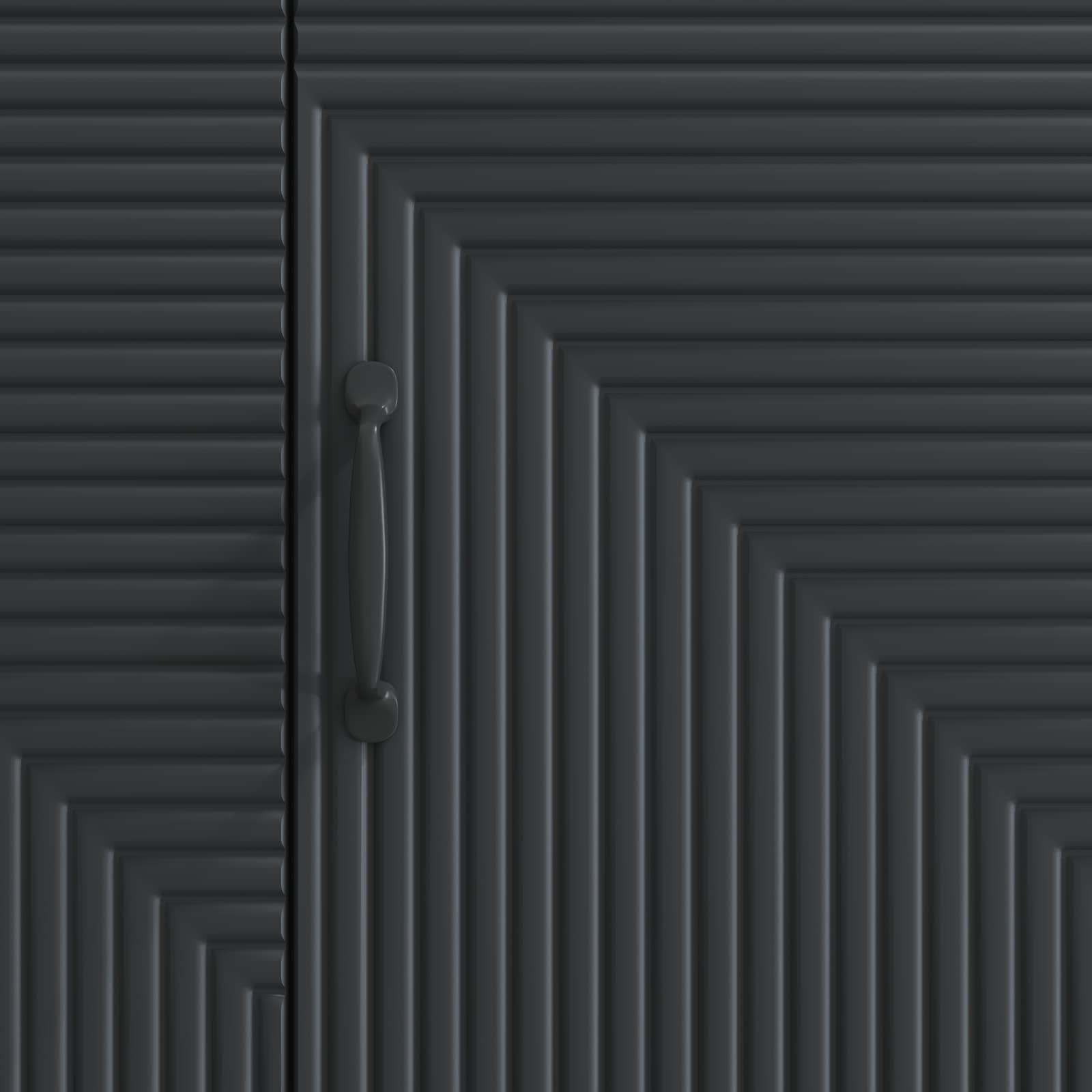 Meuble TV Noir 99 x 34,5 x 50 cm Bois d'ingénierie - XIOS