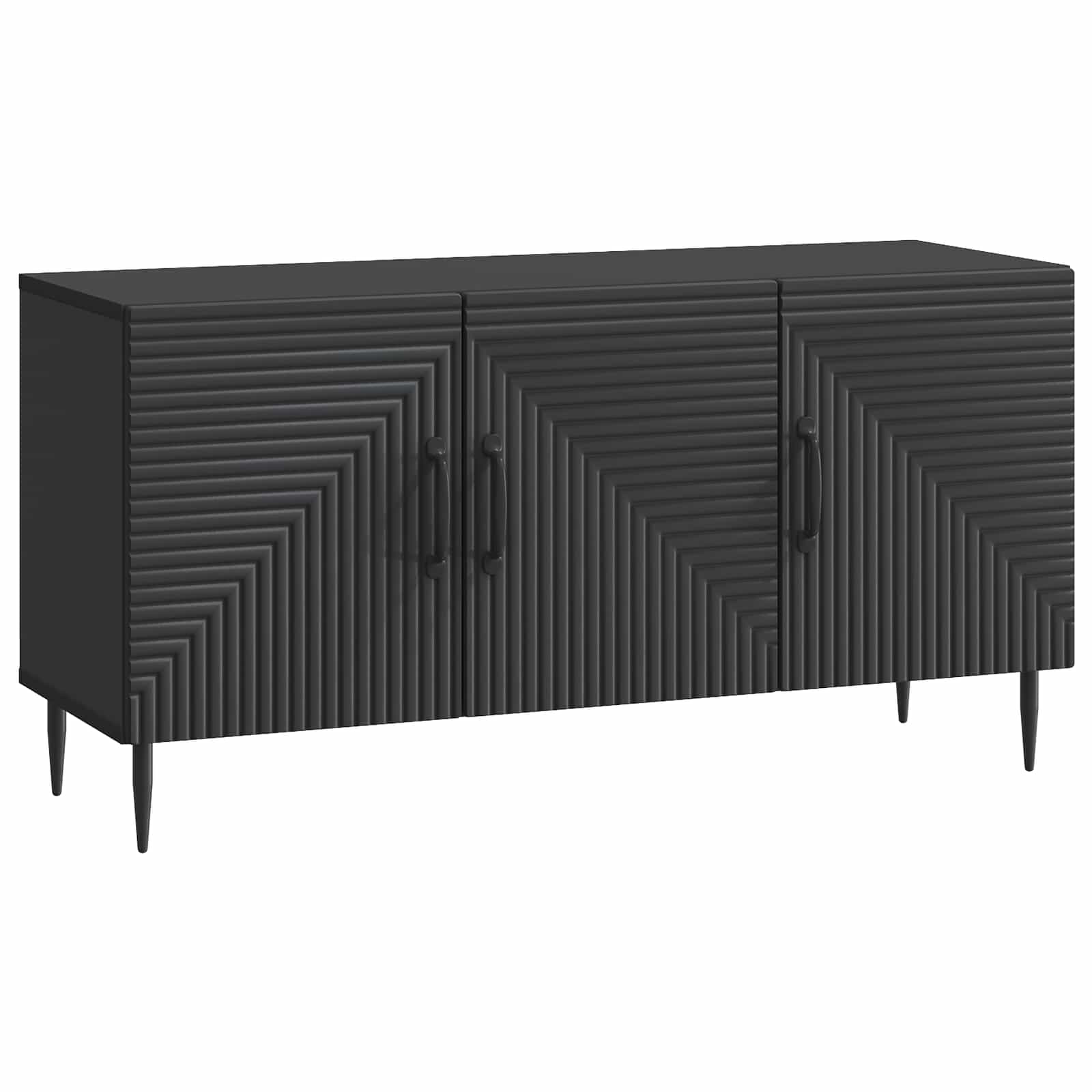 Meuble TV Noir 99 x 34,5 x 50 cm Bois d'ingénierie - XIOS