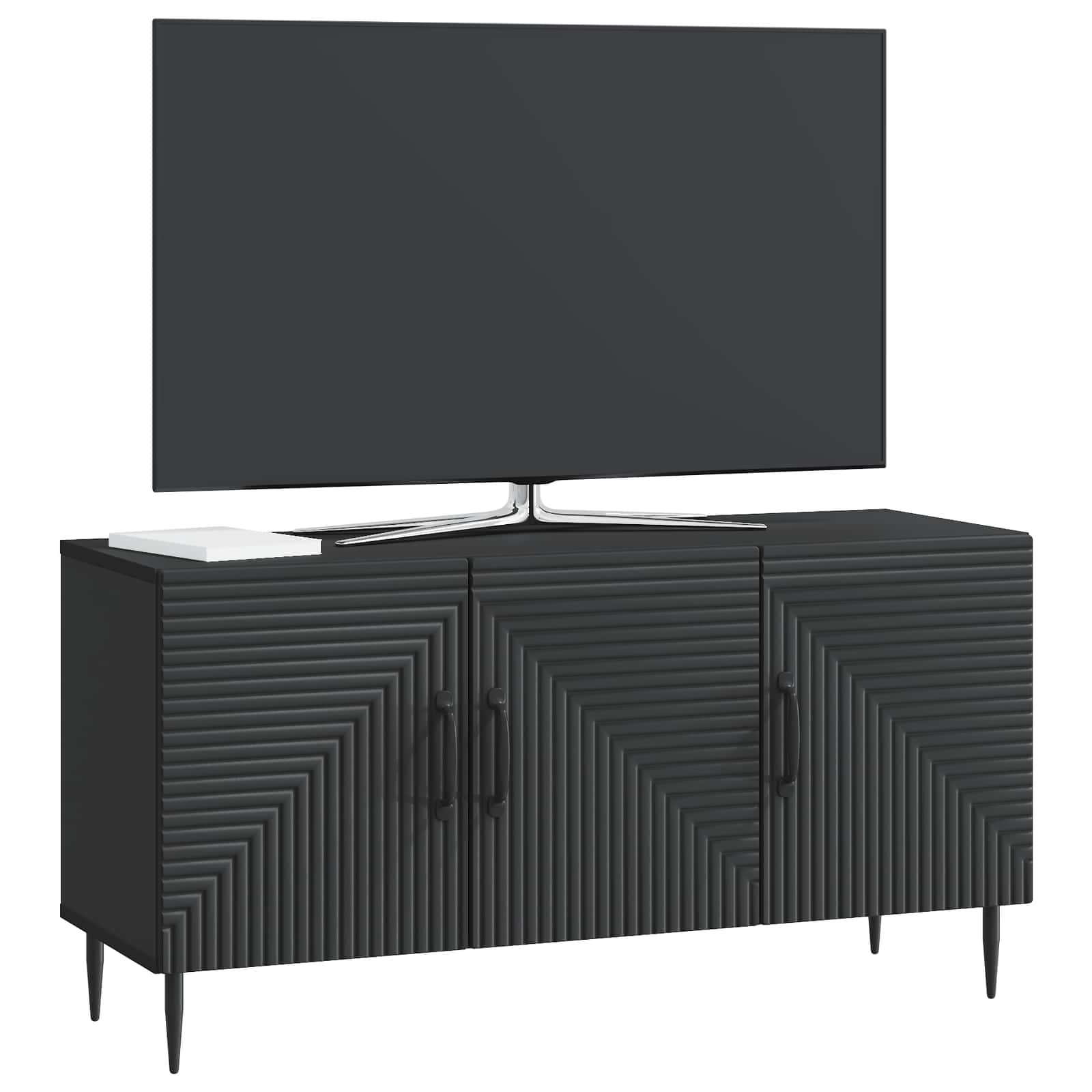 Meuble TV Noir 99 x 34,5 x 50 cm Bois d'ingénierie - XIOS