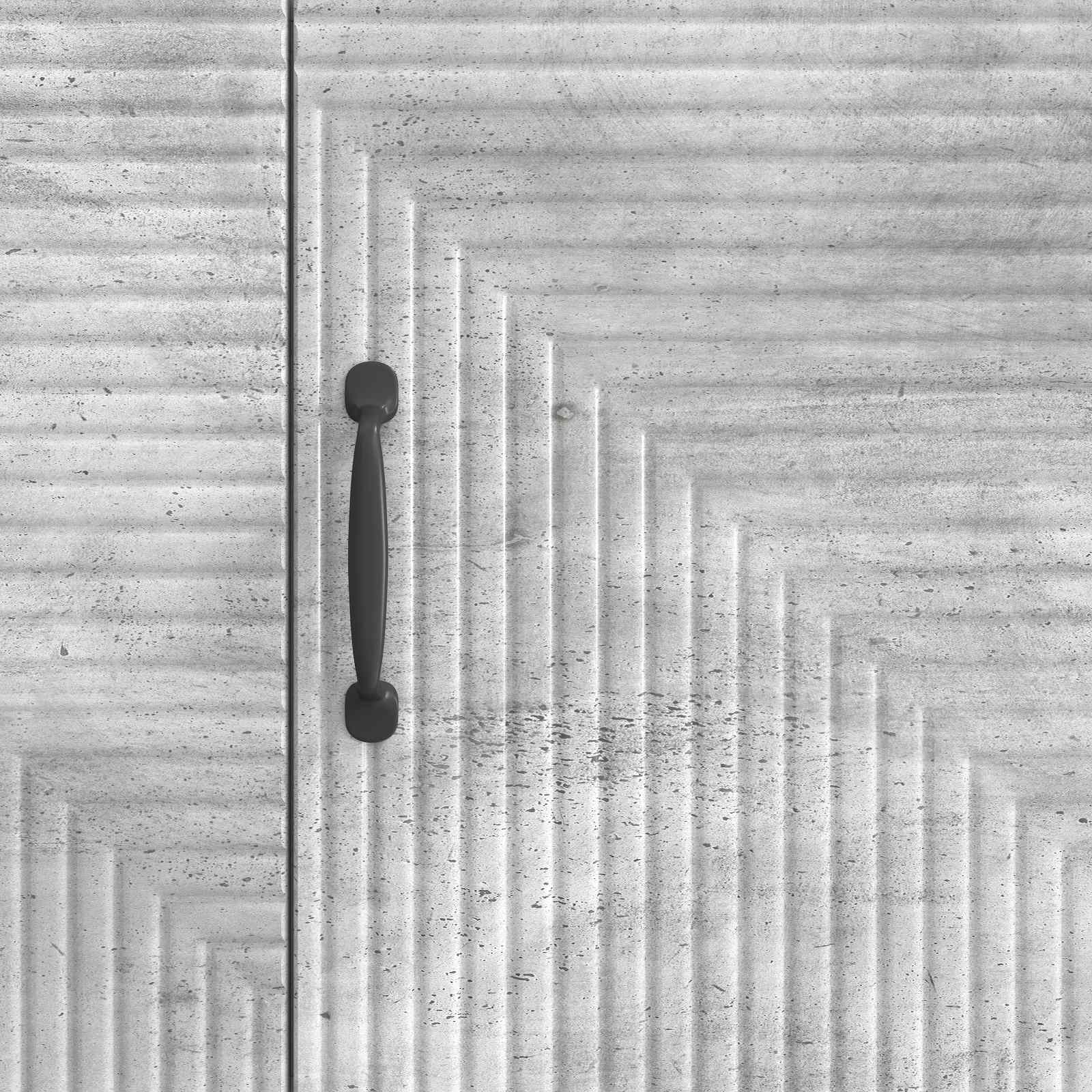 Meuble TV Gris béton 99 x 34,5 x 50 cm Bois d'ingénierie - XIOS