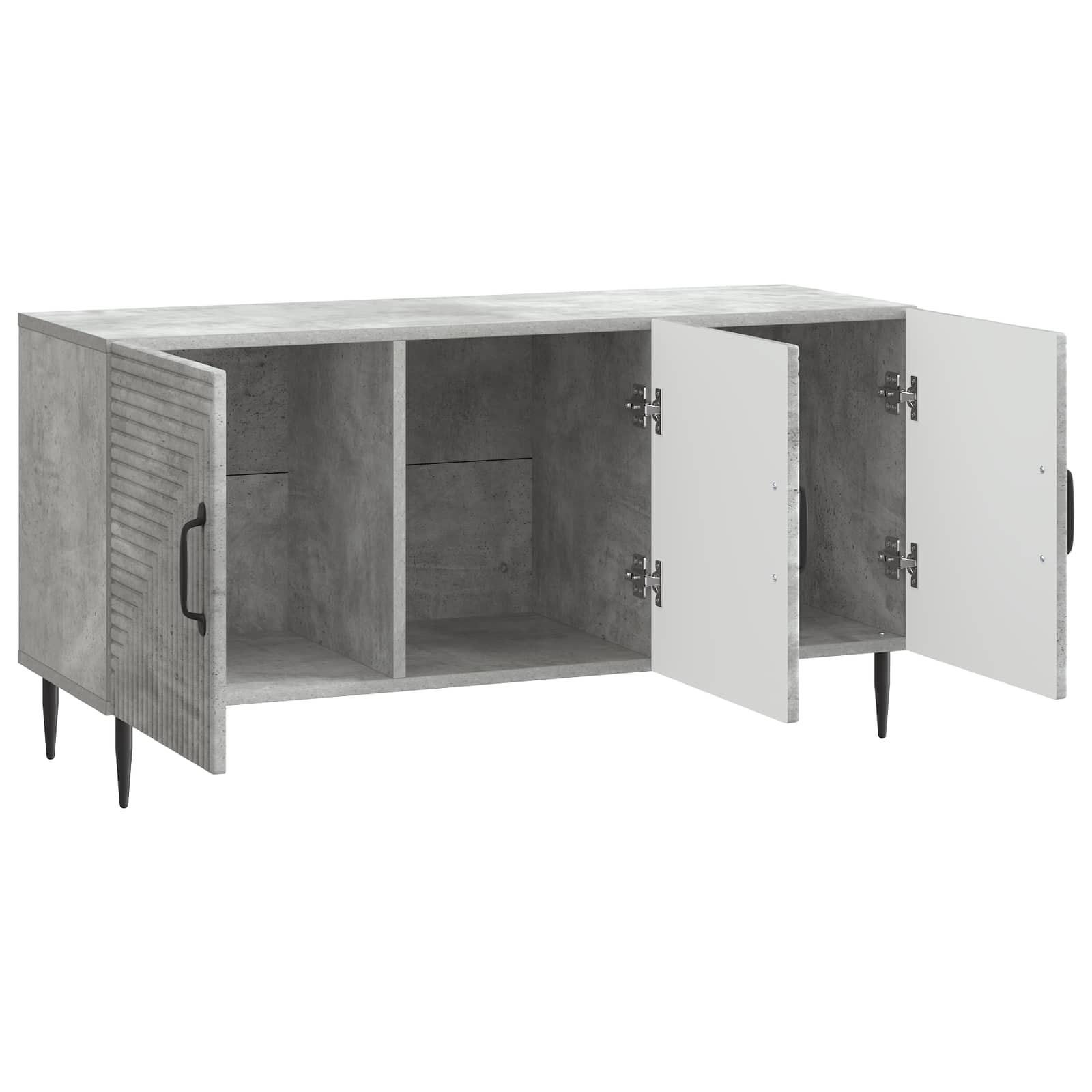 Meuble TV Gris béton 99 x 34,5 x 50 cm Bois d'ingénierie - XIOS