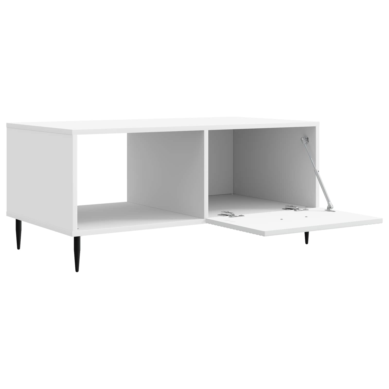 Table basse Blanc 90 x 50 x 40 cm Bois d'ingénierie - XIOS