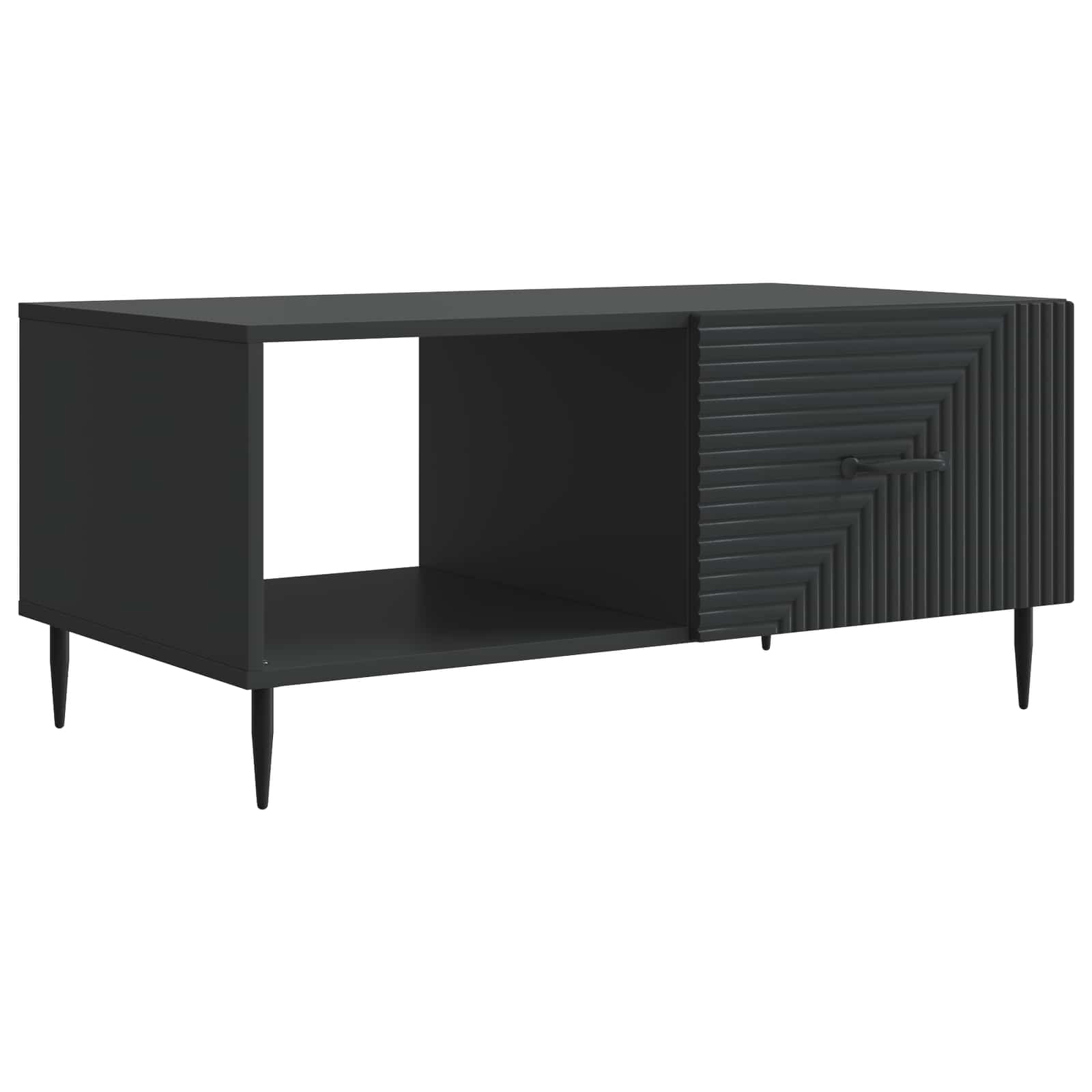 Table basse Noir 90 x 50 x 40 cm Bois d'ingénierie - XIOS