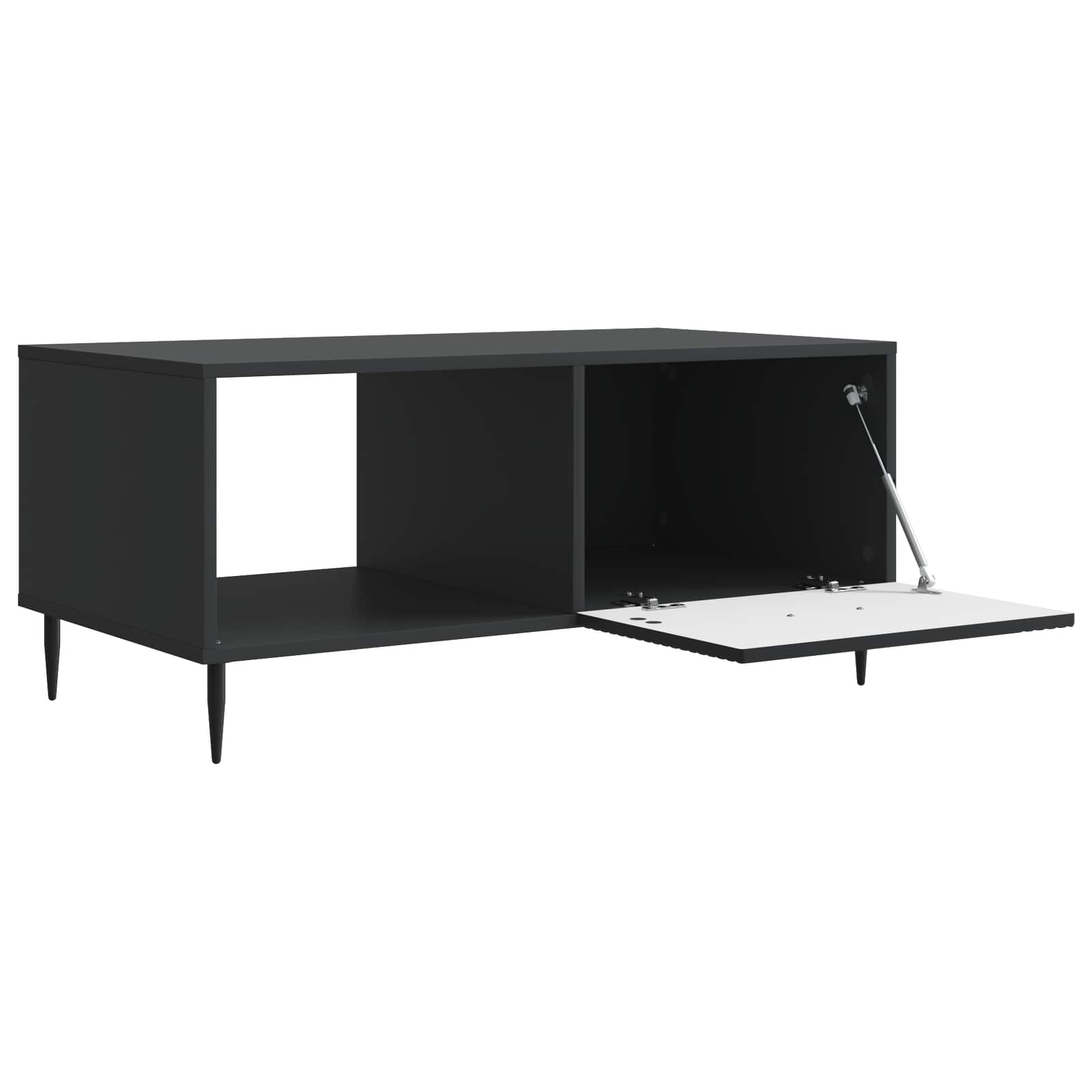 Table basse Noir 90 x 50 x 40 cm Bois d'ingénierie - XIOS