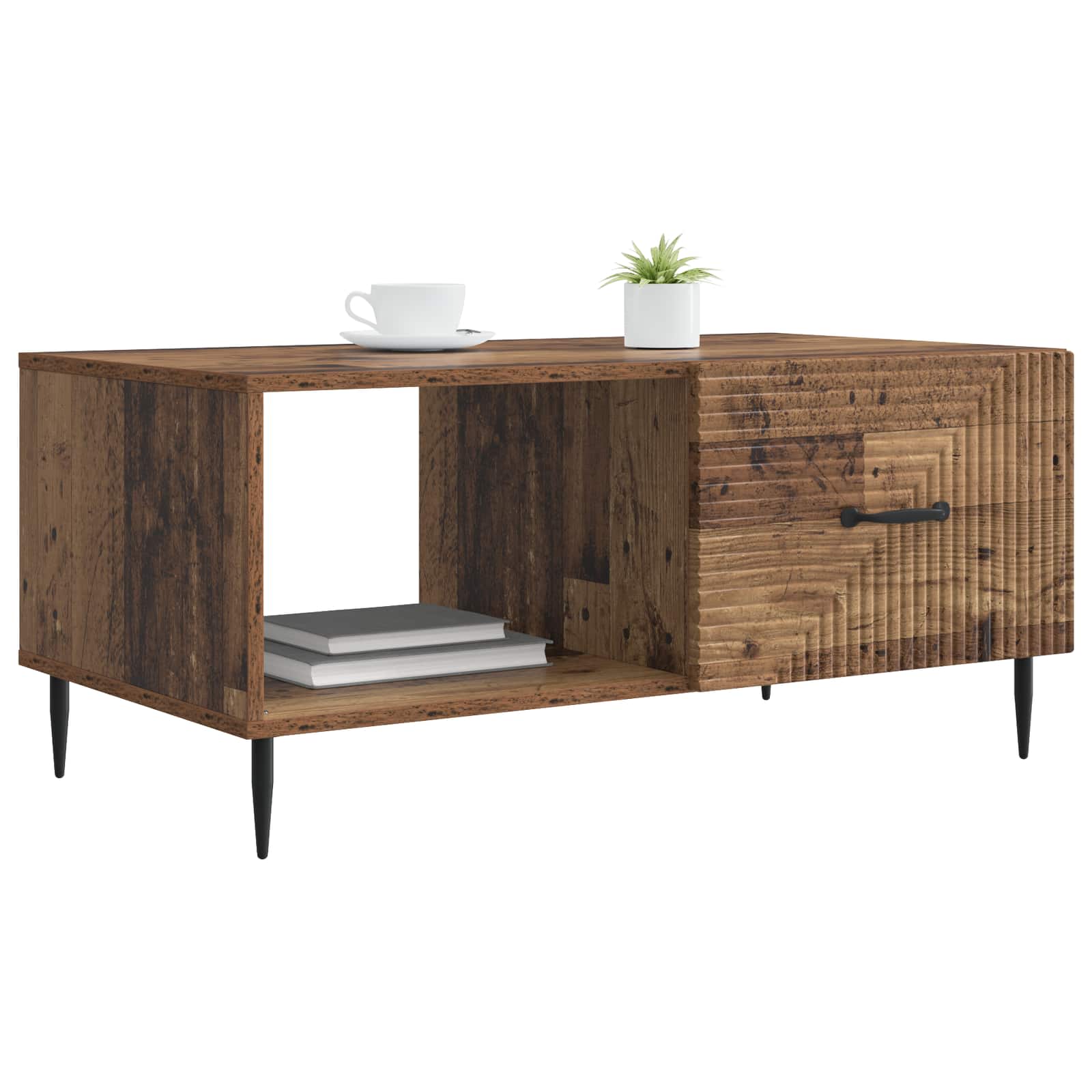 Table basse Bois ancien 90 x 50 x 40 cm Bois d'ingénierie - XIOS