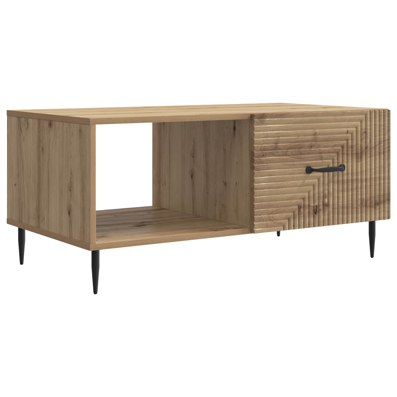 Table basse Chêne artisanal 90 x 50 x 40 cm Bois d'ingénierie - XIOS