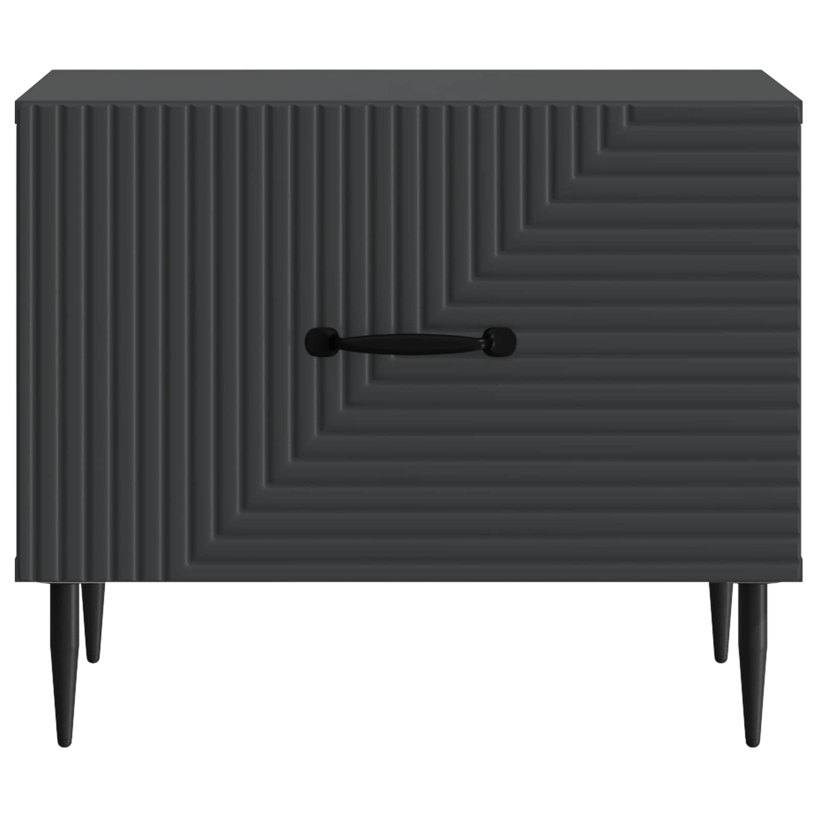 Table basse avec tiroir Noir 49 x 50 x 40 cm Bois d'ingénierie - XIOS
