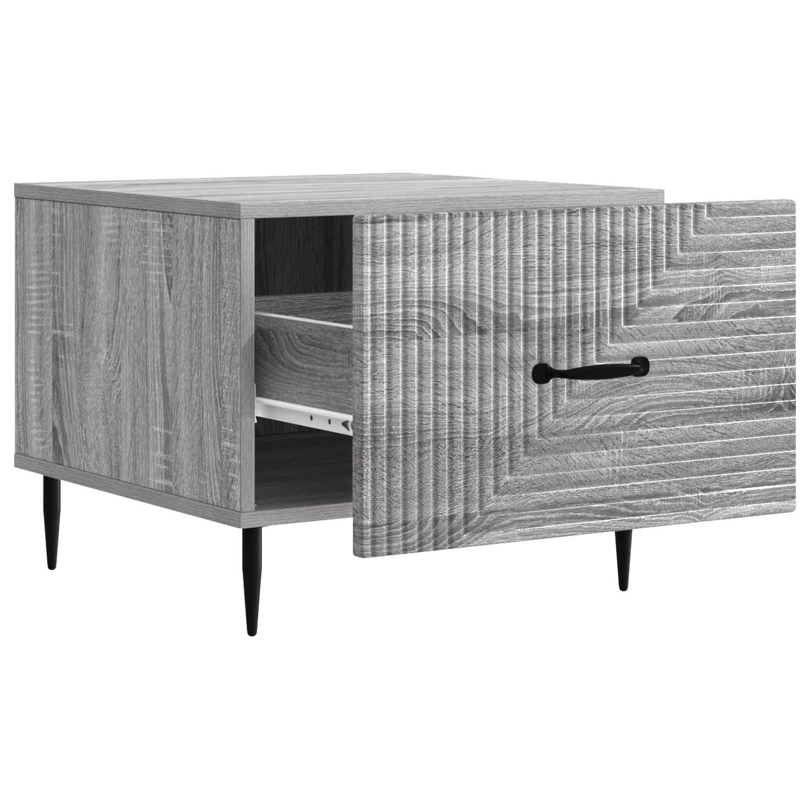 Table basse Sonoma gris 49 x 50 x 40 cm Bois d'ingénierie - XIOS
