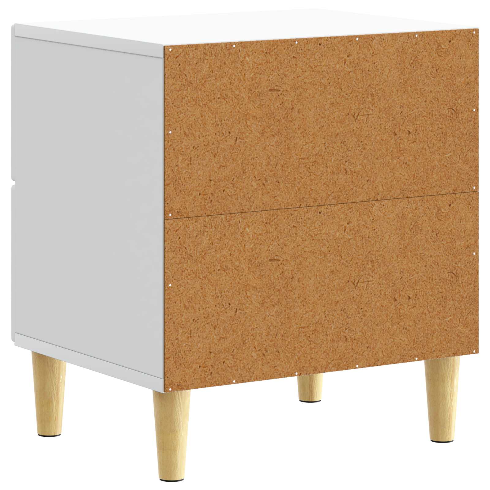 Table de chevet Blanc 43 x 34,5 x 48 cm Bois d'ingénierie - XIOS