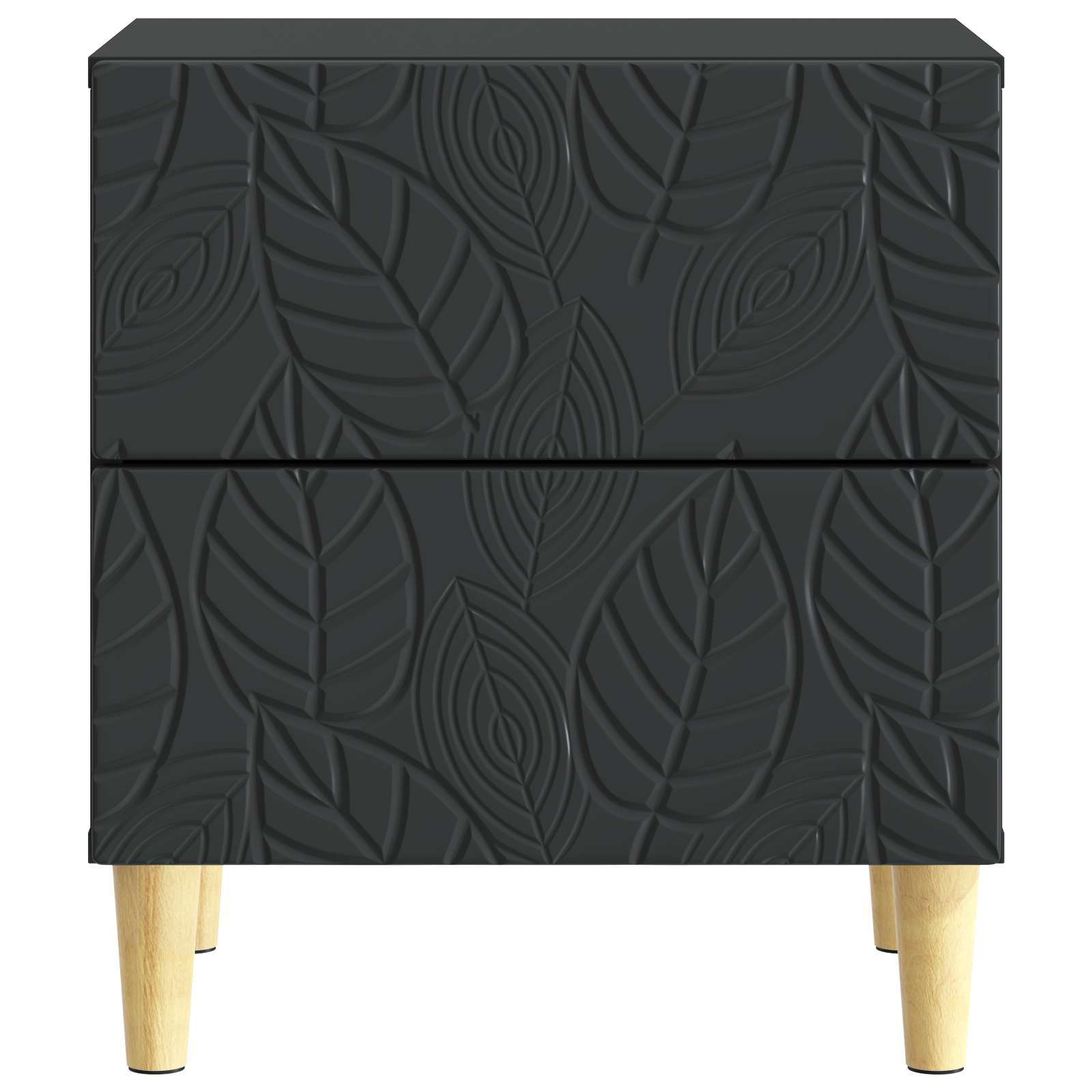 Table de chevet Noir 43 x 34,5 x 48 cm Bois d'ingénierie - XIOS