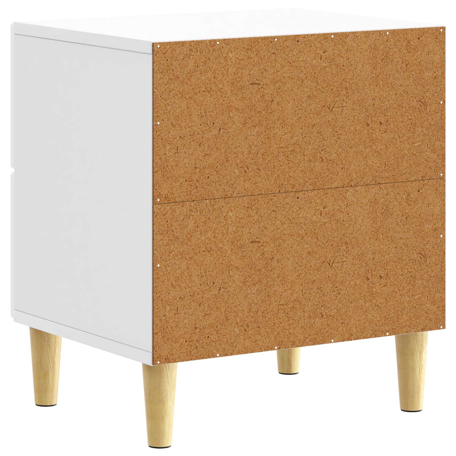 Table de chevet 2 pcs Blanc brillant 43 x 34,5 x 48 cm - XIOS