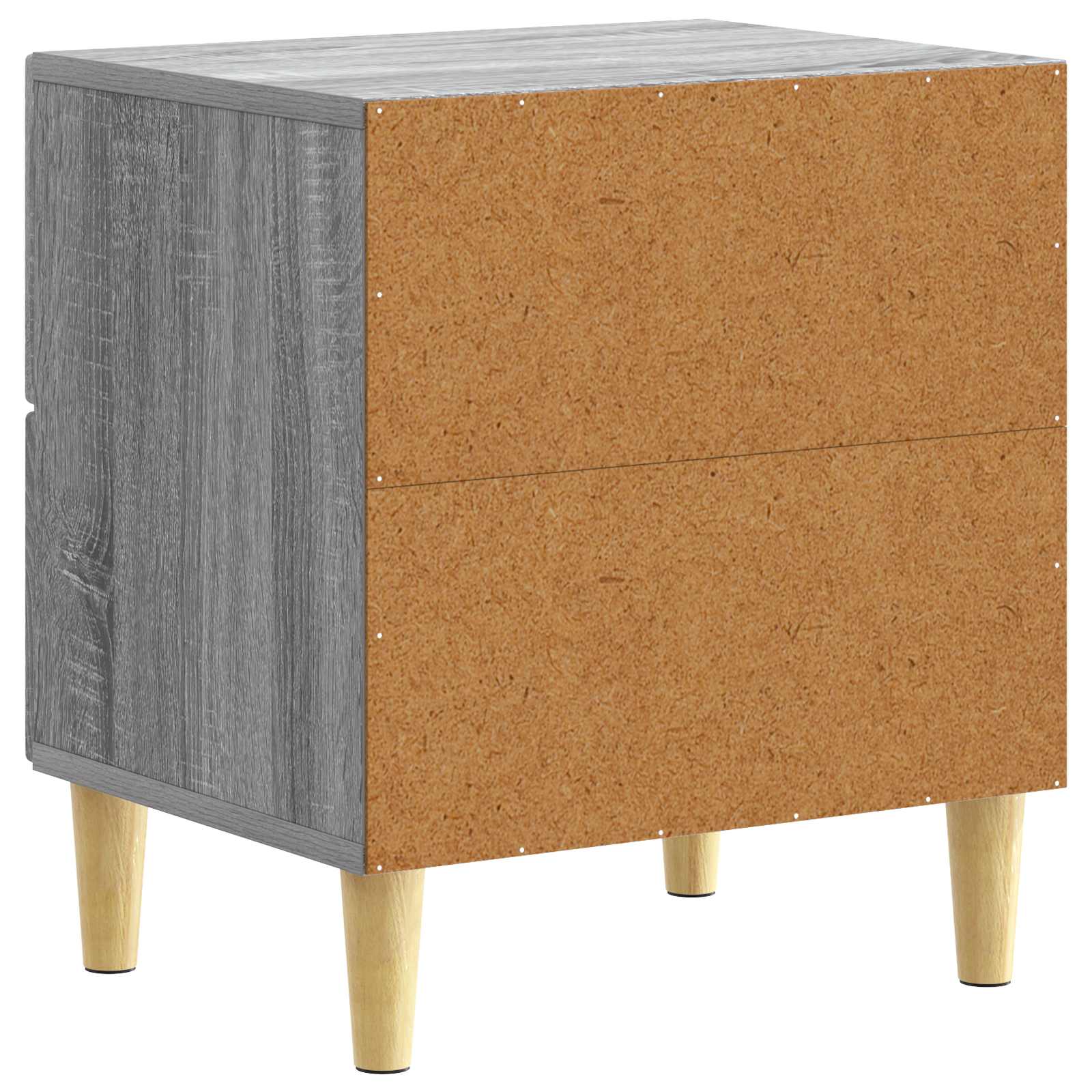 Table de chevet Sonoma gris 43 x 34,5 x 48 cm Bois d'ingénierie - XIOS