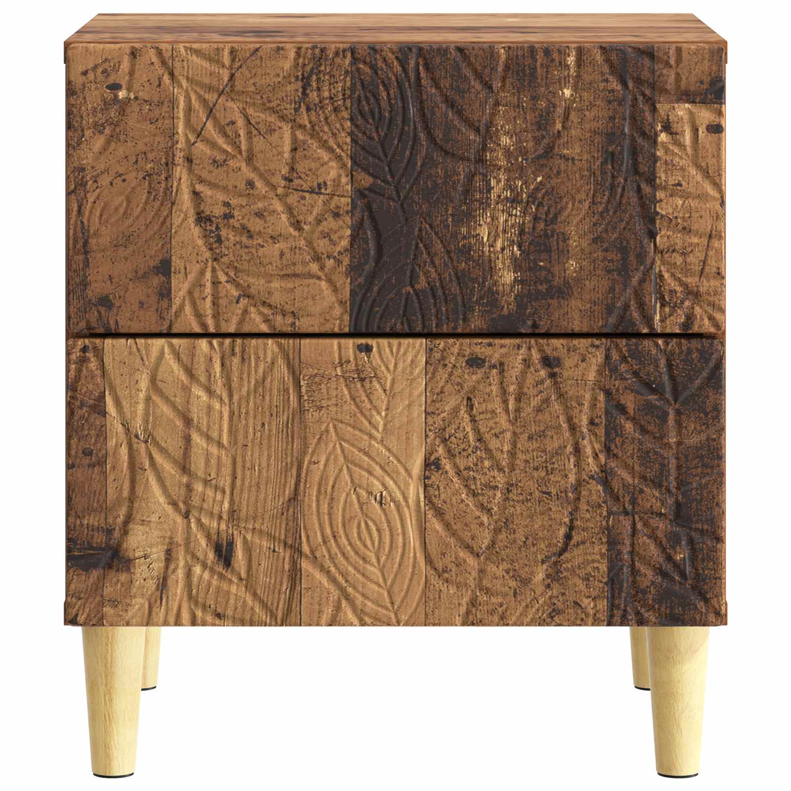 Table de chevet Bois ancien 43 x 34,5 x 48 cm Bois d'ingénierie - XIOS