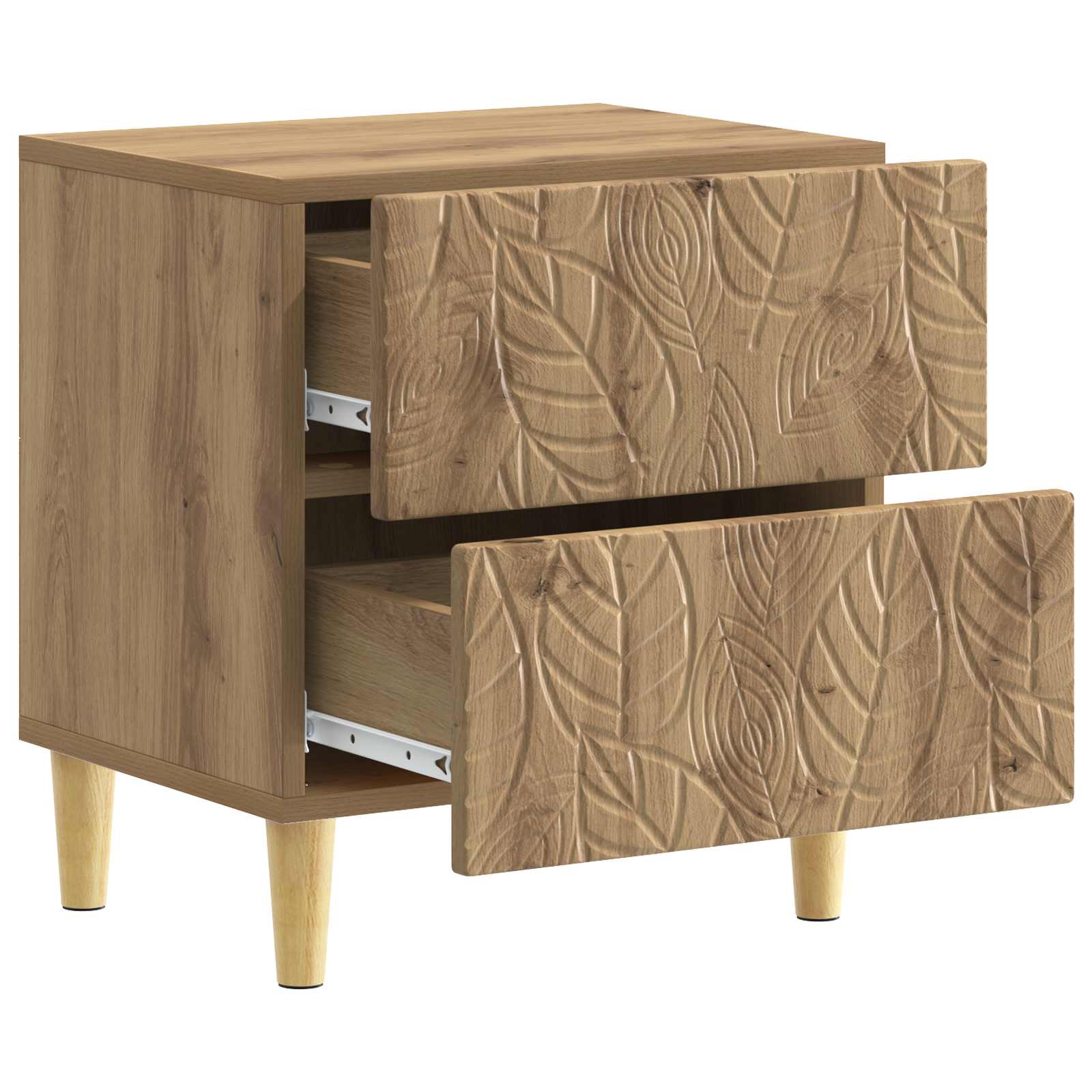 Table de chevet 2 pcs Chêne artisanal 43 x 34,5 x 48 cm - XIOS