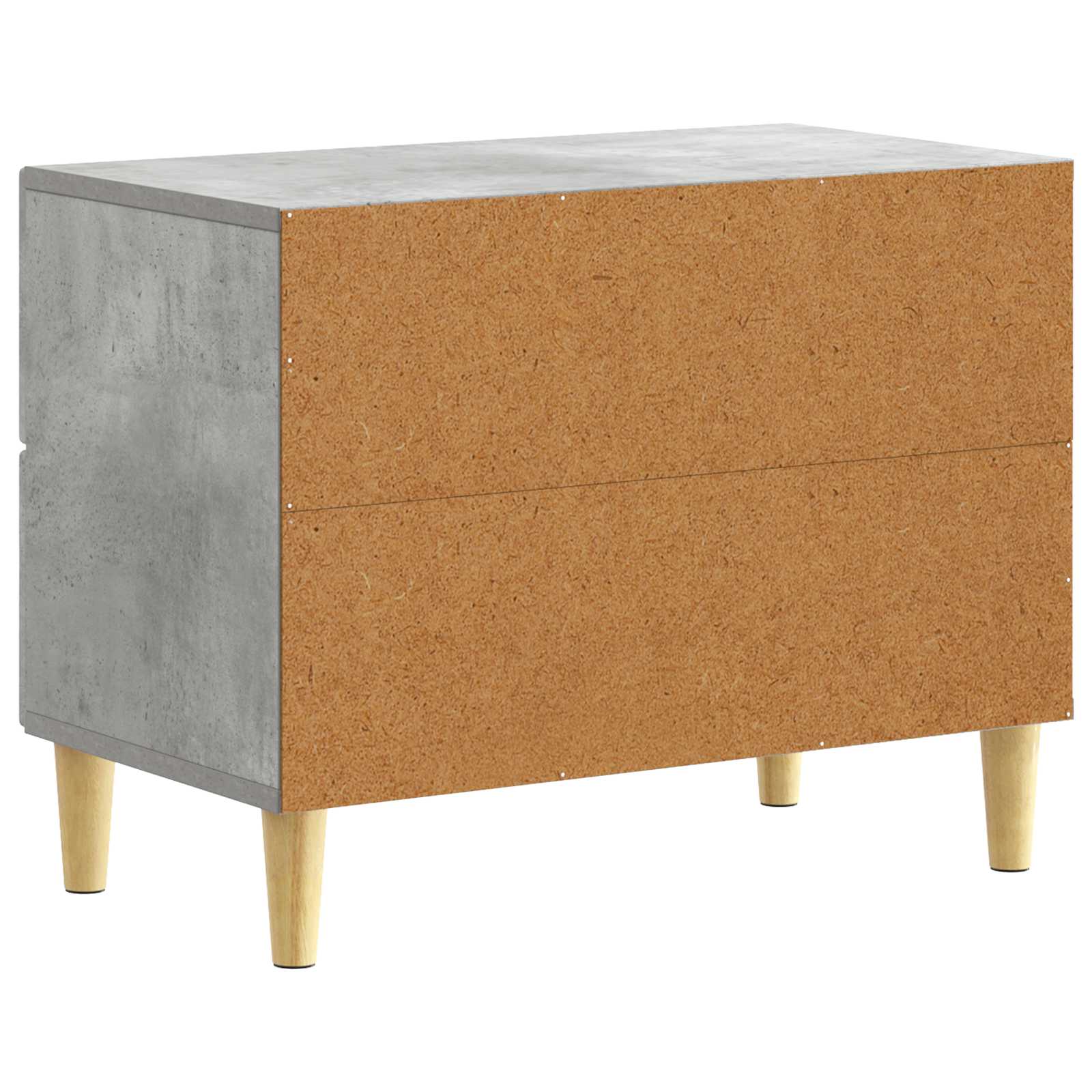 Table de chevet Gris béton 62 x 34,5 x 48 cm Bois d'ingénierie - XIOS