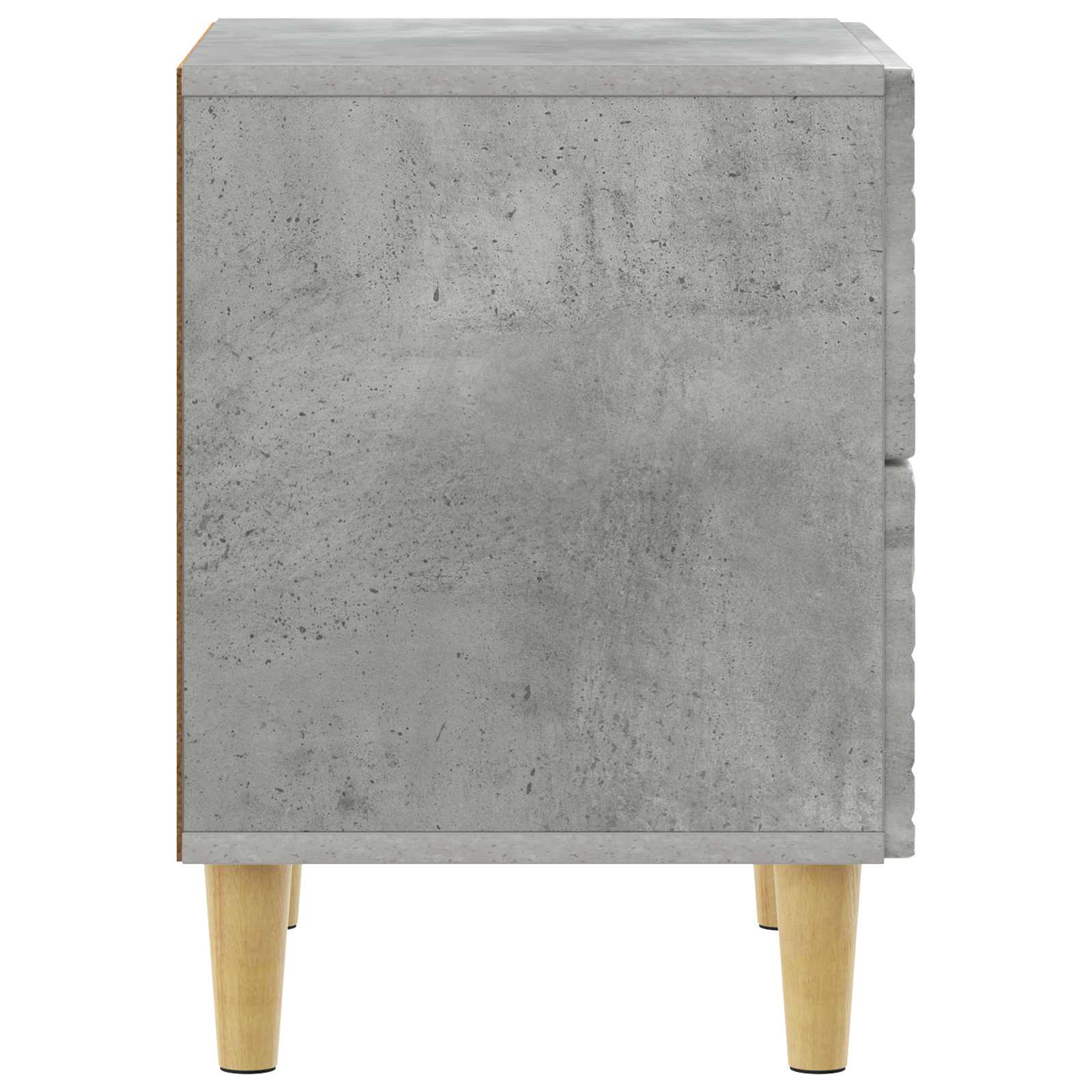 Table de chevet Gris béton 62 x 34,5 x 48 cm Bois d'ingénierie - XIOS