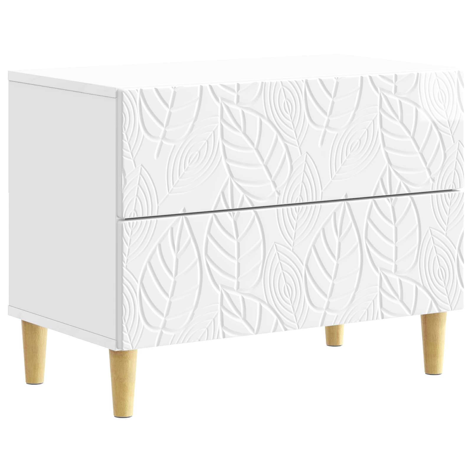 Table de chevet Blanc brillant 62 x 34,5 x 48 cm - XIOS