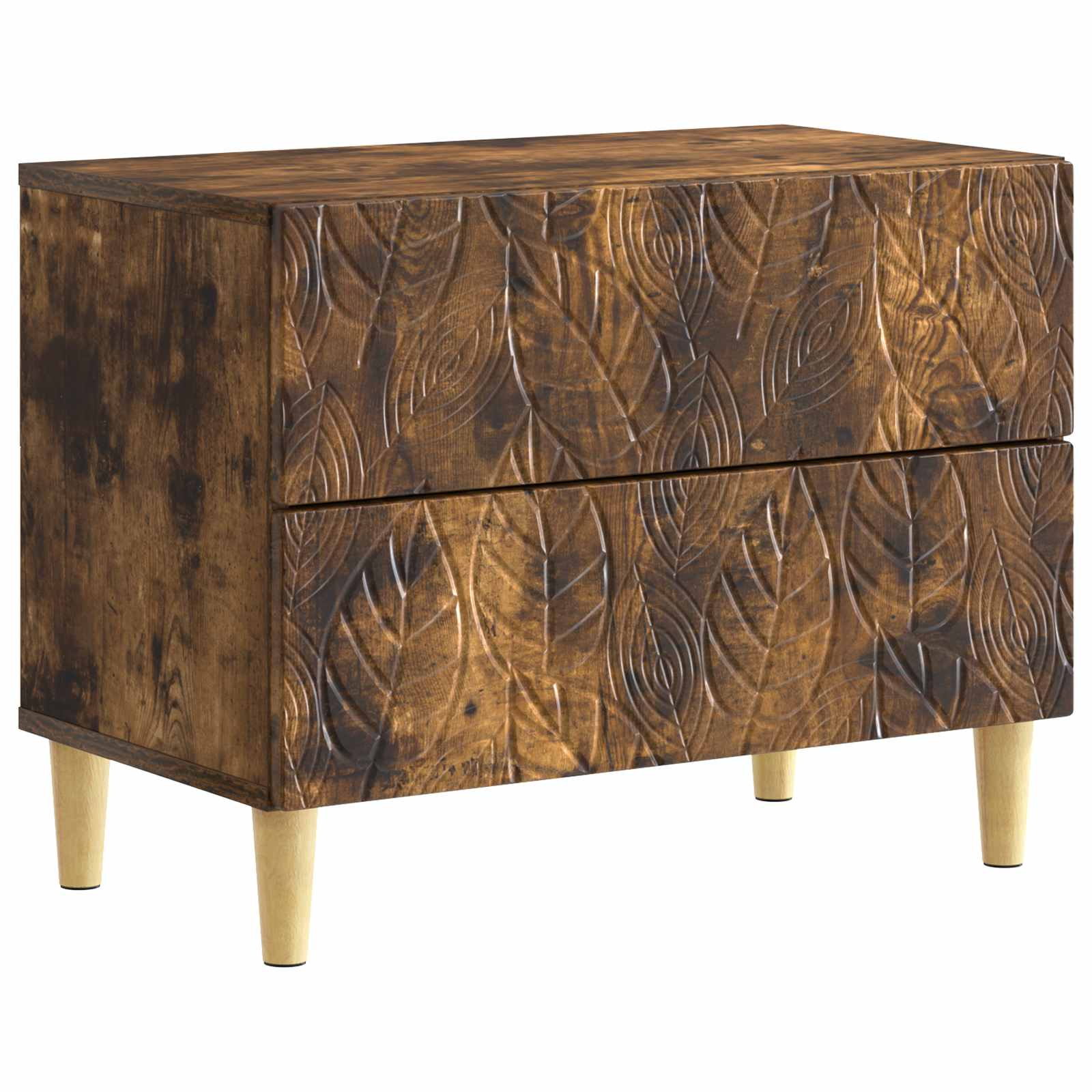 Table de chevet Chêne fumé 62 x 34,5 x 48 cm Bois d'ingénierie - XIOS