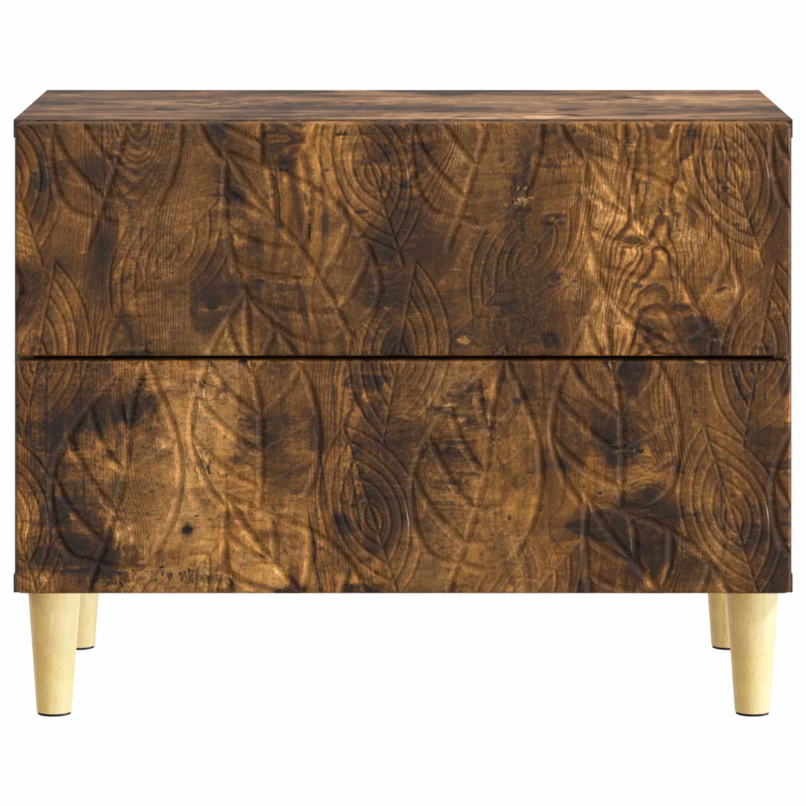Table de chevet Chêne fumé 62 x 34,5 x 48 cm Bois d'ingénierie - XIOS