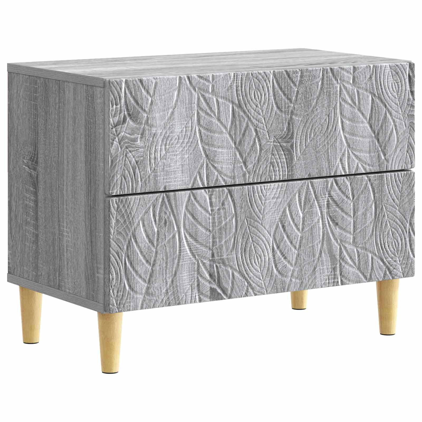 Table de chevet Sonoma gris 62 x 34,5 x 48 cm Bois d'ingénierie - XIOS