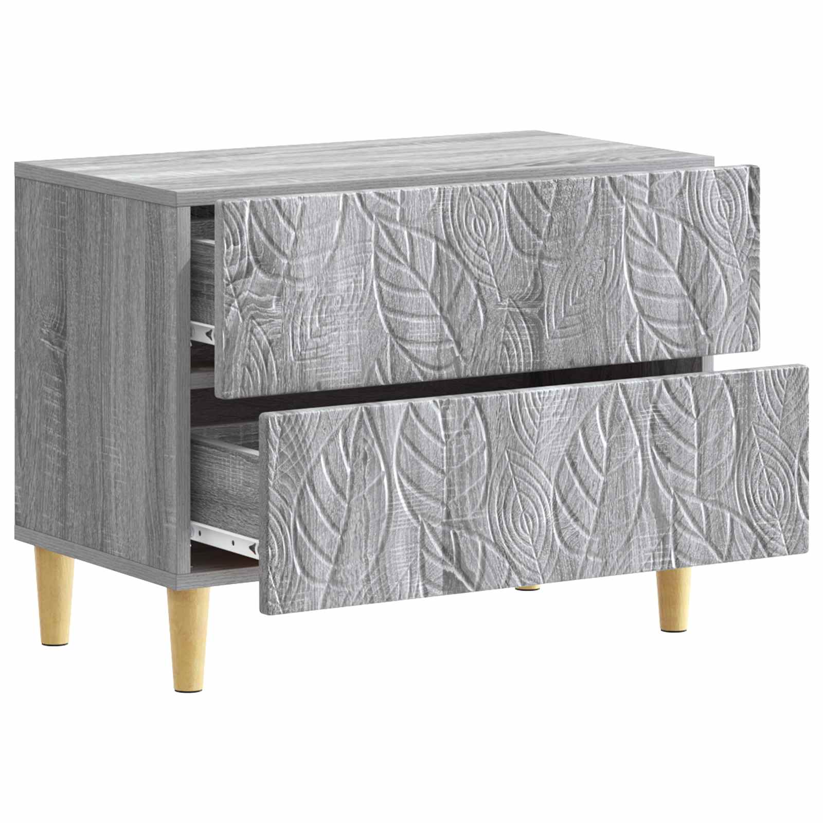 Table de chevet Sonoma gris 62 x 34,5 x 48 cm Bois d'ingénierie - XIOS