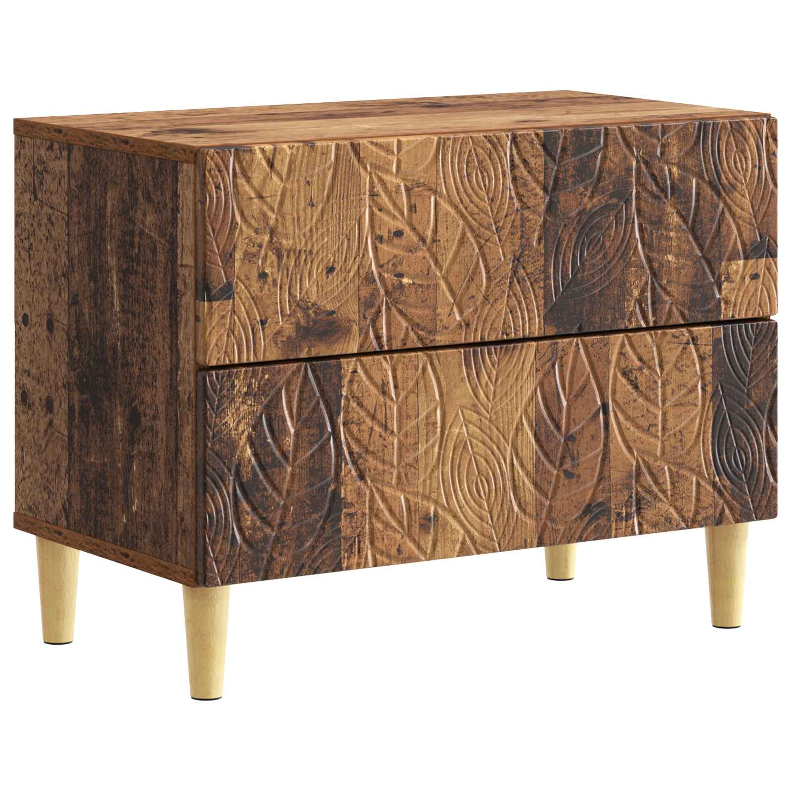 Table de chevet Bois ancien 62 x 34,5 x 48 cm Bois d'ingénierie - XIOS