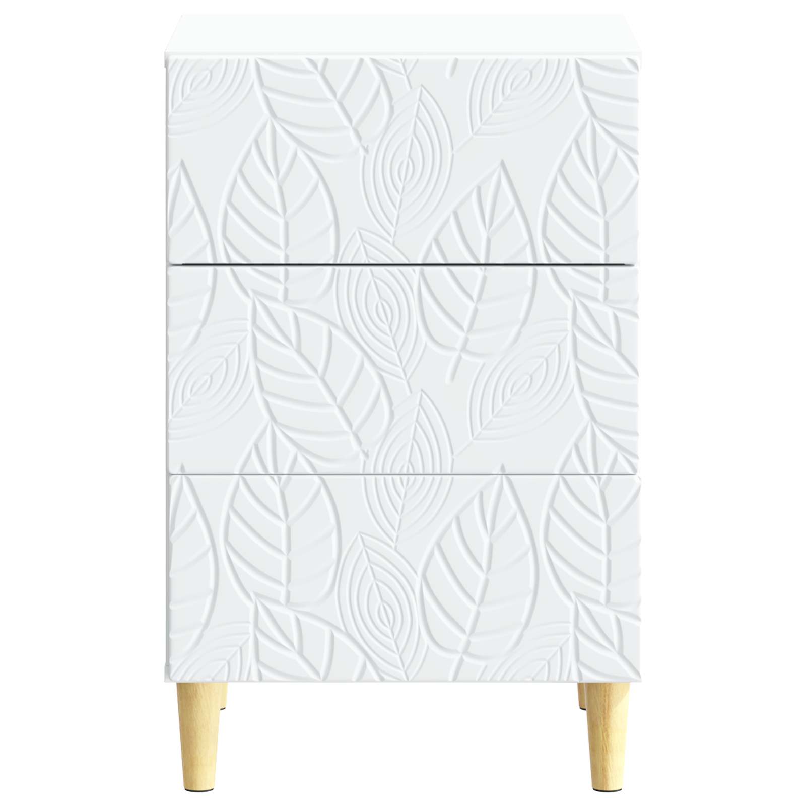 Table de chevet Blanc 43 x 39,5 x 66,5 cm Bois d'ingénierie - XIOS