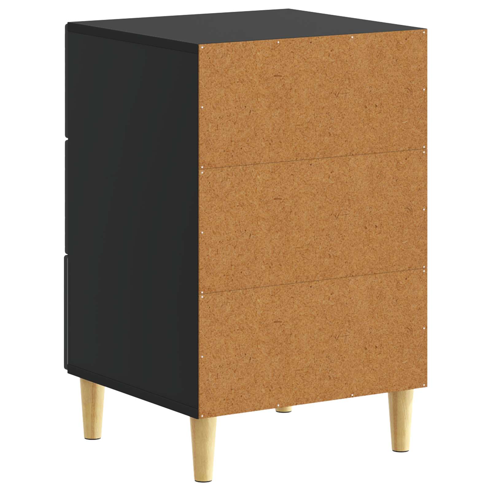 Table de chevet Noir 43 x 39,5 x 66,5 cm Bois d'ingénierie - XIOS
