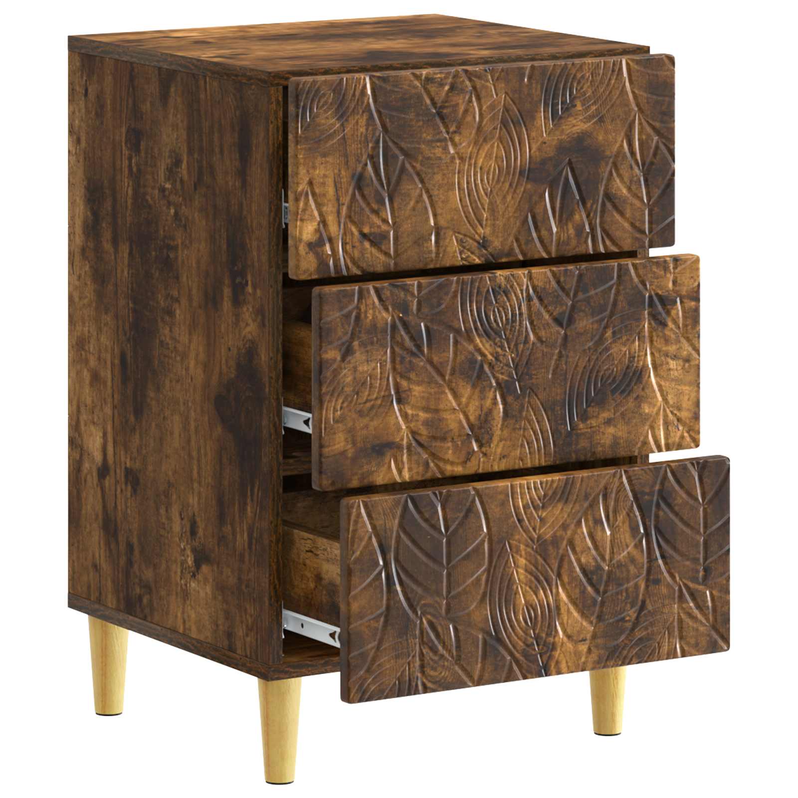 Table de chevet Chêne fumé 43 x 39,5 x 66,5 cm