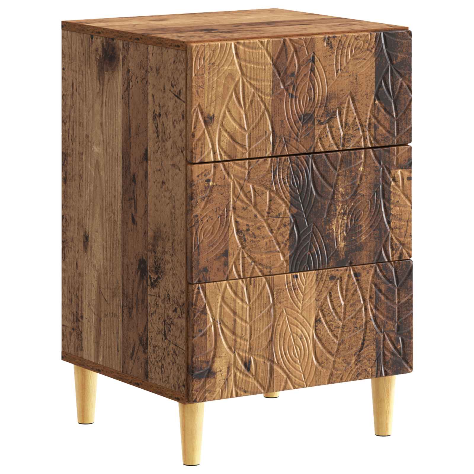 Table de chevet Bois ancien 43 x 39,5 x 66,5 cm - XIOS