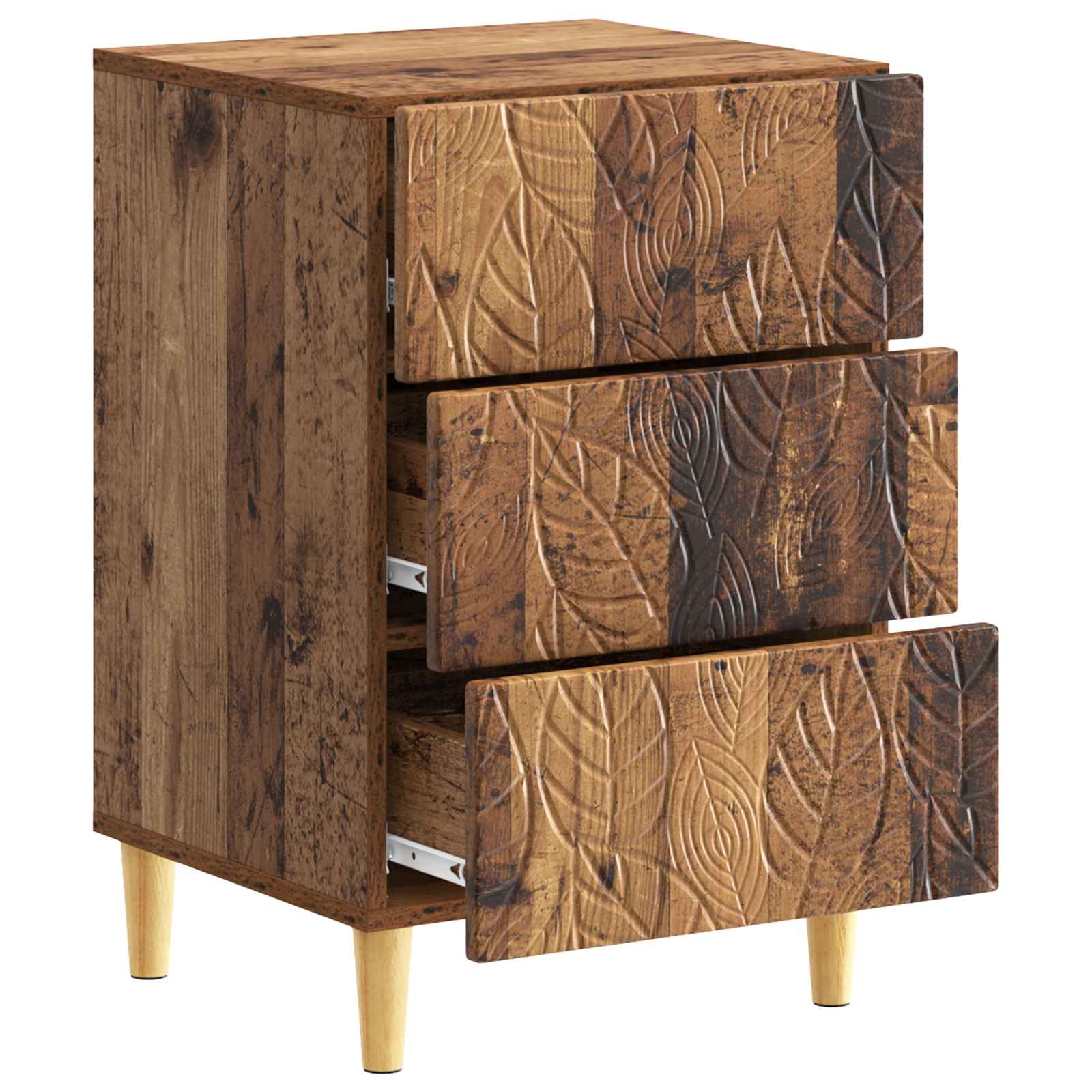 Table de chevet Bois ancien 43 x 39,5 x 66,5 cm - XIOS