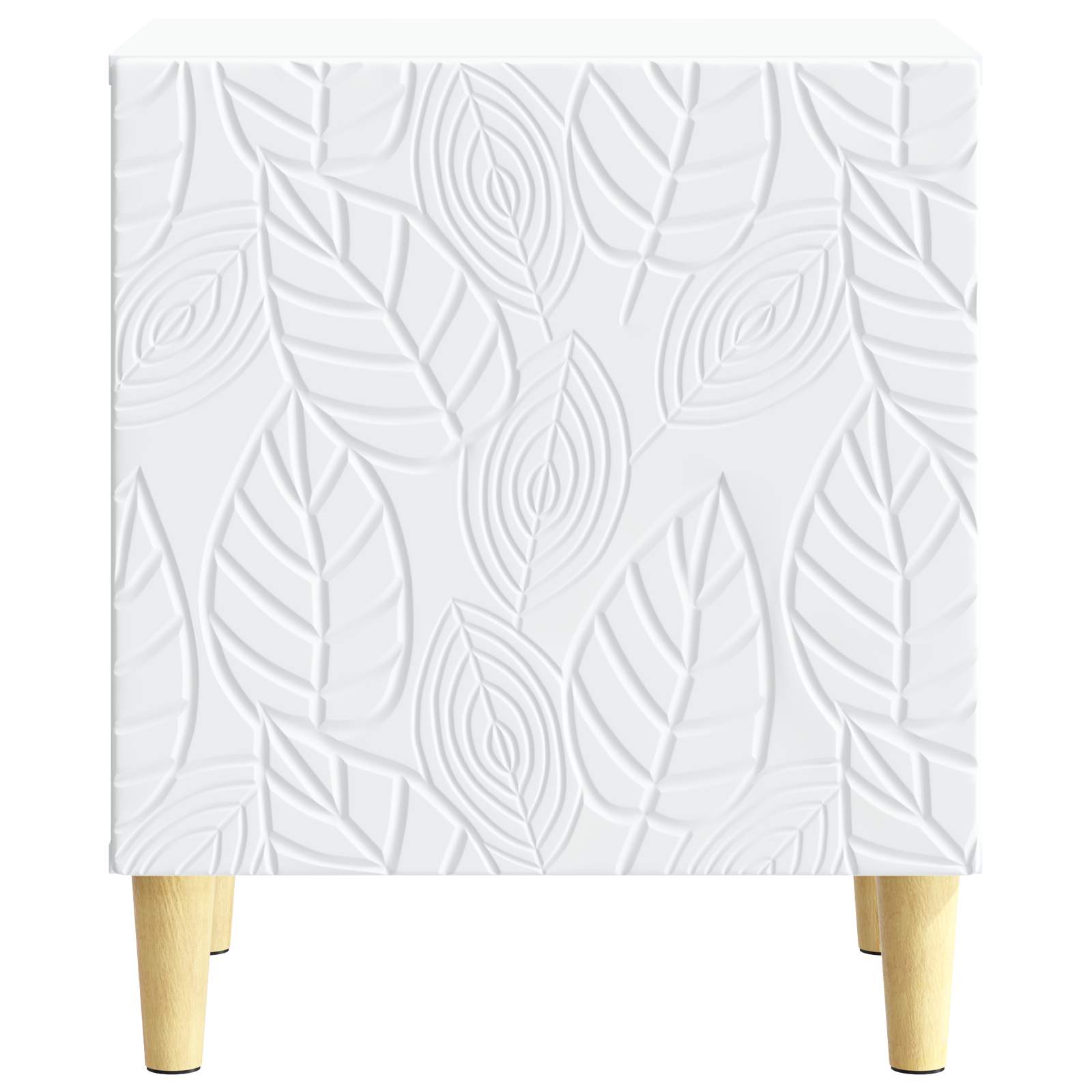 Table de chevet 2 pcs Blanc 43 x 34,5 x 50 cm Bois d'ingénierie - XIOS
