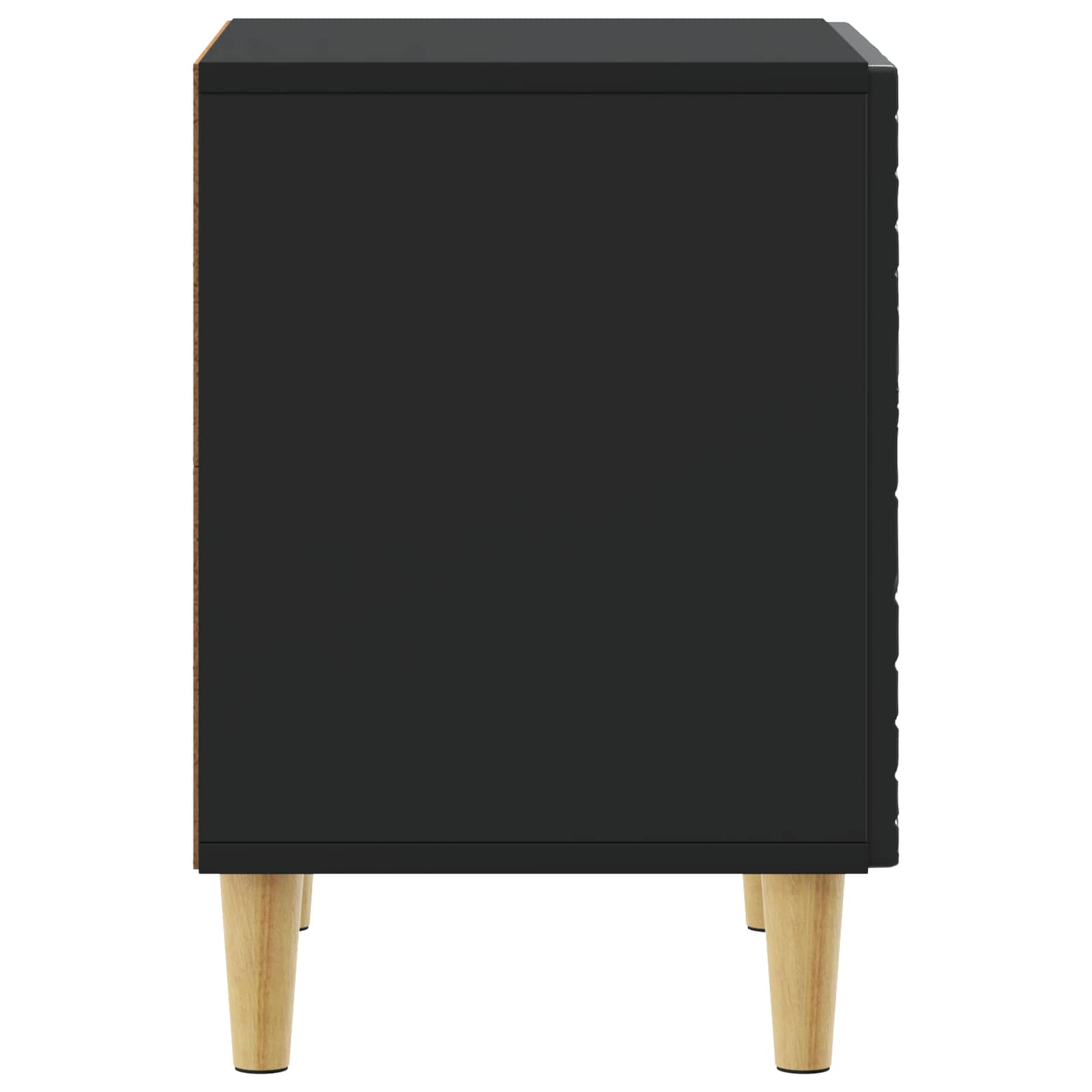 Table de chevet 2 pcs Noir 43 x 34,5 x 50 cm Bois d'ingénierie - XIOS